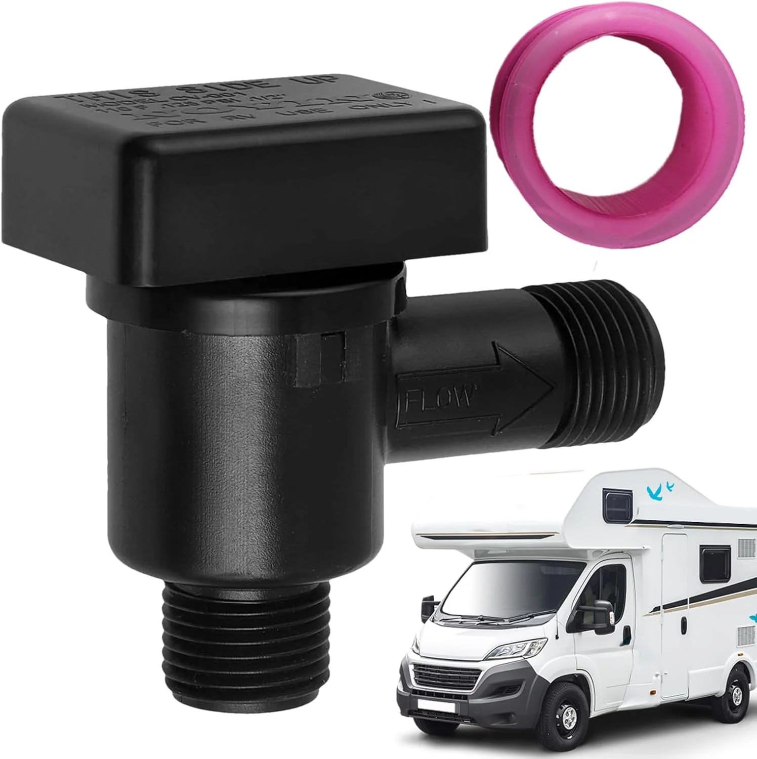 شیر یک طرفه خلاء شکن RV، شیر یک طرفه مخزن سیاه جایگزین تریلر | محافظت از منبع آب شیرین، جایگزینی خلاء شکن نشتی برای مسافرت های تعطیلات و کمپینگ شیر یک طرفه خلاء شکن RV، شیر یک طرفه مخزن سیاه جایگزین تریلر | محافظت از منبع آب شیرین، جایگزینی خلاء شکن نشتی برای مسافرت های تعطیلات و کمپینگ