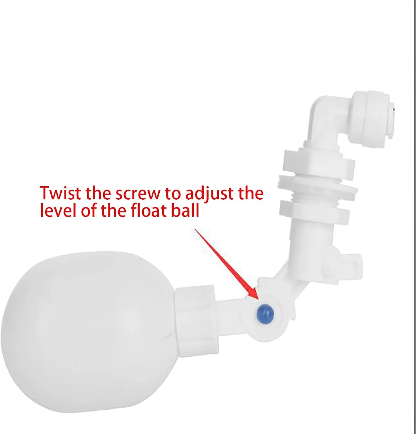 شیر پرکن اتوماتیک 3/8 اینچ BSP با شناور قابل تنظیم برای آکواریوم و تامین آب، کوچکترین در جهان، بدون بو، مناسب برای آب آشامیدنی، صرفه جویی در فضا، کنترل انعطاف پذیر سطح آب با اهرم، تبدیل