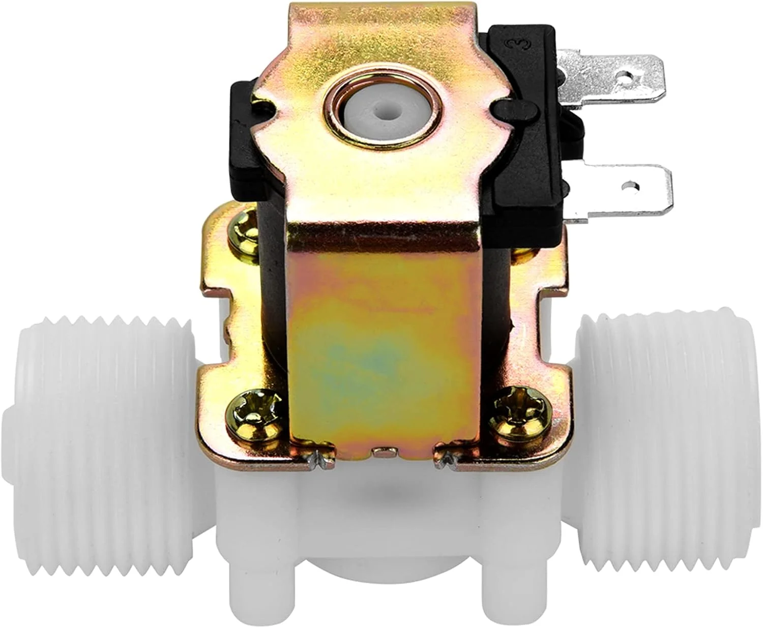 شیر برقی مغناطیسی Asixxsix، DC 12V DN20 G3/4" شیر الکترومغناطیسی پلاستیکی نرمال بسته آداپتور شیر ورودی آب N/C شیر برقی مغناطیسی Asixxsix، DC 12V DN20 G3/4" شیر الکترومغناطیسی پلاستیکی نرمال بسته آداپتور شیر ورودی آب N/C