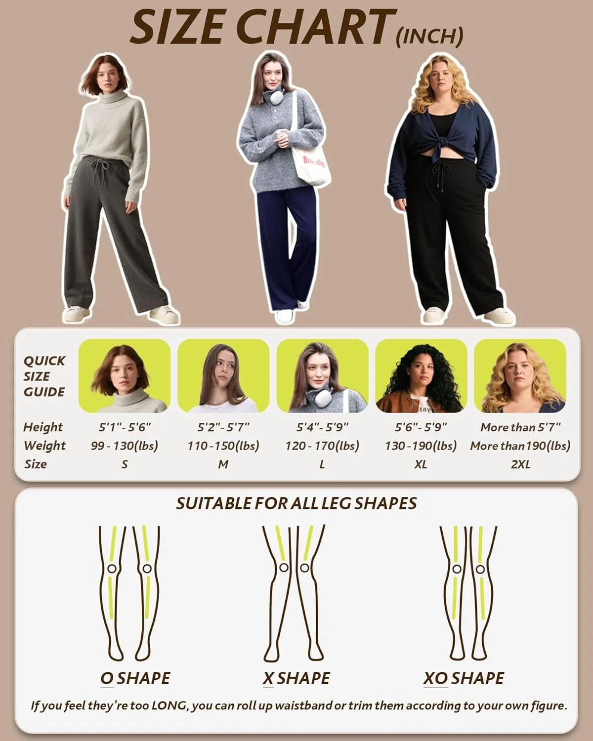 CAMPSNAIL شلوار گرمکن زنانه پاچه گشاد، داخل پلار، مدل آزاد و راسته مناسب پاییز و زمستان، گرم و راحت، دارای جیب، سفید، M CAMPSNAIL شلوار گرمکن زنانه پاچه گشاد، داخل پلار، مدل آزاد و راسته مناسب پاییز و زمستان، گرم و راحت، دارای جیب، سفید، M