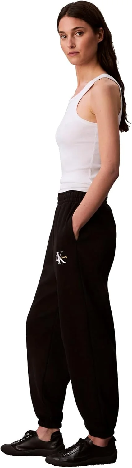شلوار جاگر زنانه کلوین کلاین با لوگوی مونوگرام شلوار جاگر زنانه کلوین کلاین با لوگوی مونوگرام