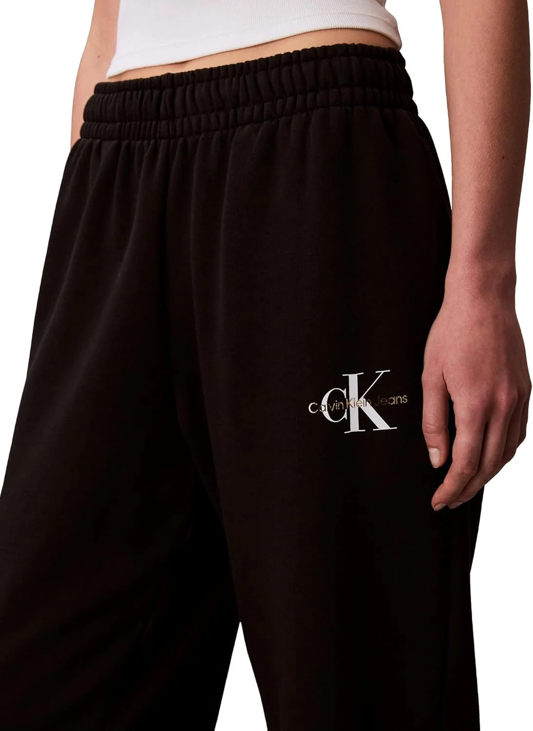 شلوار جاگر زنانه کلوین کلاین با لوگوی مونوگرام شلوار جاگر زنانه کلوین کلاین با لوگوی مونوگرام