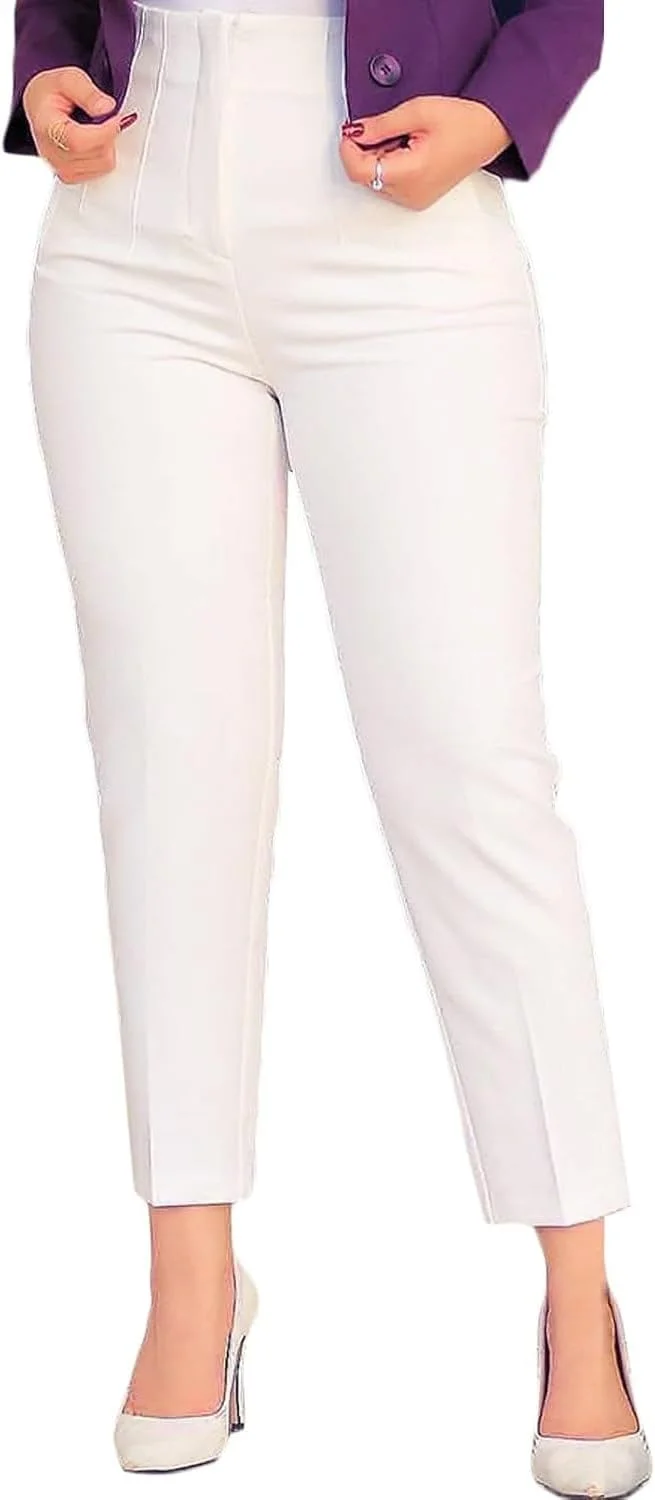 BIRW - شلوار زنانه کمر بلند 2024، شلوار مجلسی Slim Fit با جیب BIRW - شلوار زنانه کمر بلند 2024، شلوار مجلسی Slim Fit با جیب