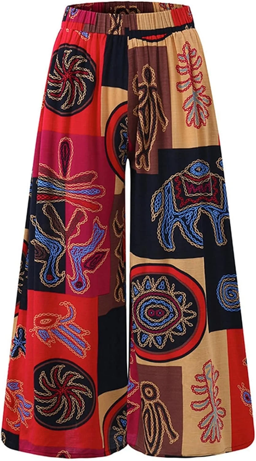 BEDPET شلوار زنانه طرح گلدار به سبک ملی، شلوار گشاد زنانه با طرح چاپی گلدار، سایز بزرگ (رنگ: Hortel، سایز: L) BEDPET شلوار زنانه طرح گلدار به سبک ملی، شلوار گشاد زنانه با طرح چاپی گلدار، سایز بزرگ (رنگ: Hortel، سایز: L)