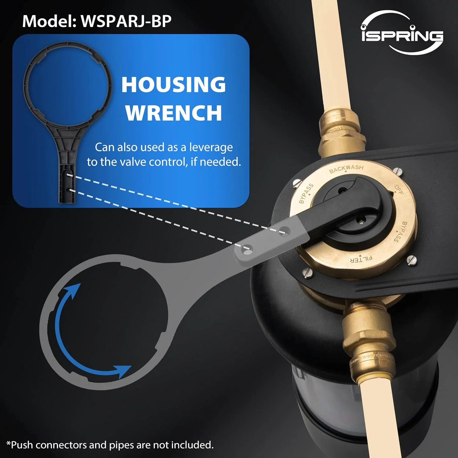 پیش فیلتر کل خانه iSpring WSP100ARJ-BP، فیلتر آب رسوبی چرخشی با بای پس، محفظه شفاف ارتقا یافته، سایز بزرگ، قابل شستشو و استفاده مجدد، شستشوی خودکار صفحه لمسی، 4 حالت، 100 میکرون پیش فیلتر کل خانه iSpring WSP100ARJ-BP، فیلتر آب رسوبی چرخشی با بای پس، محفظه شفاف ارتقا یافته، سایز بزرگ، قابل شستشو و استفاده مجدد، شستشوی خودکار صفحه لمسی، 4 حالت، 100 میکرون