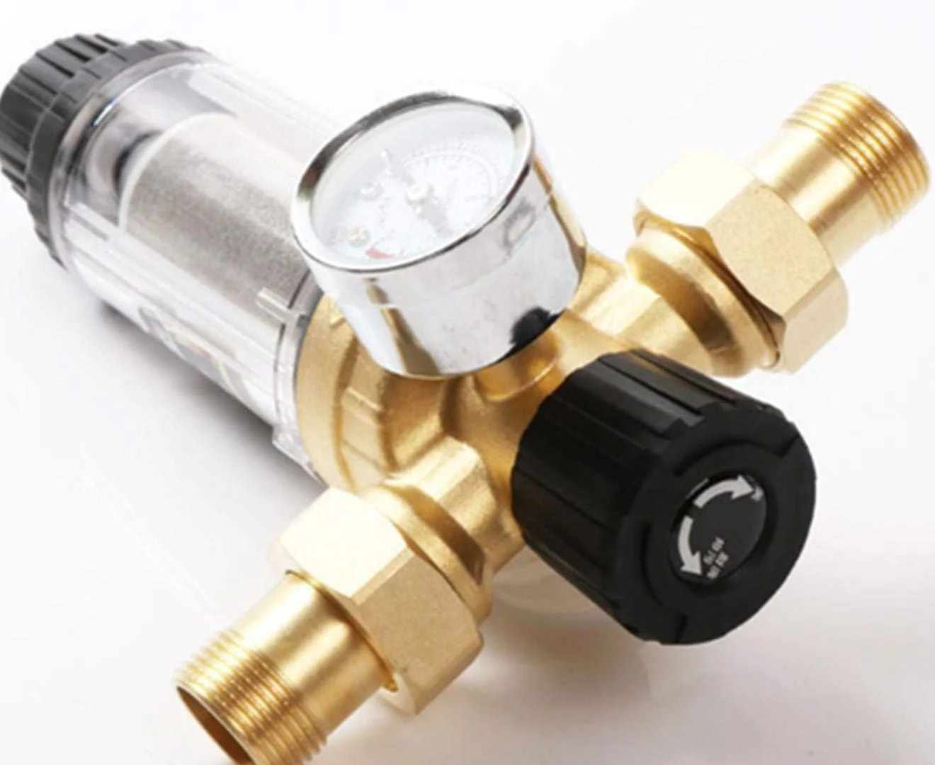 پیش تصفیه کننده مرکزی کل خانه با شیر بکواش و فیلتر مسی برای مصارف خانگی