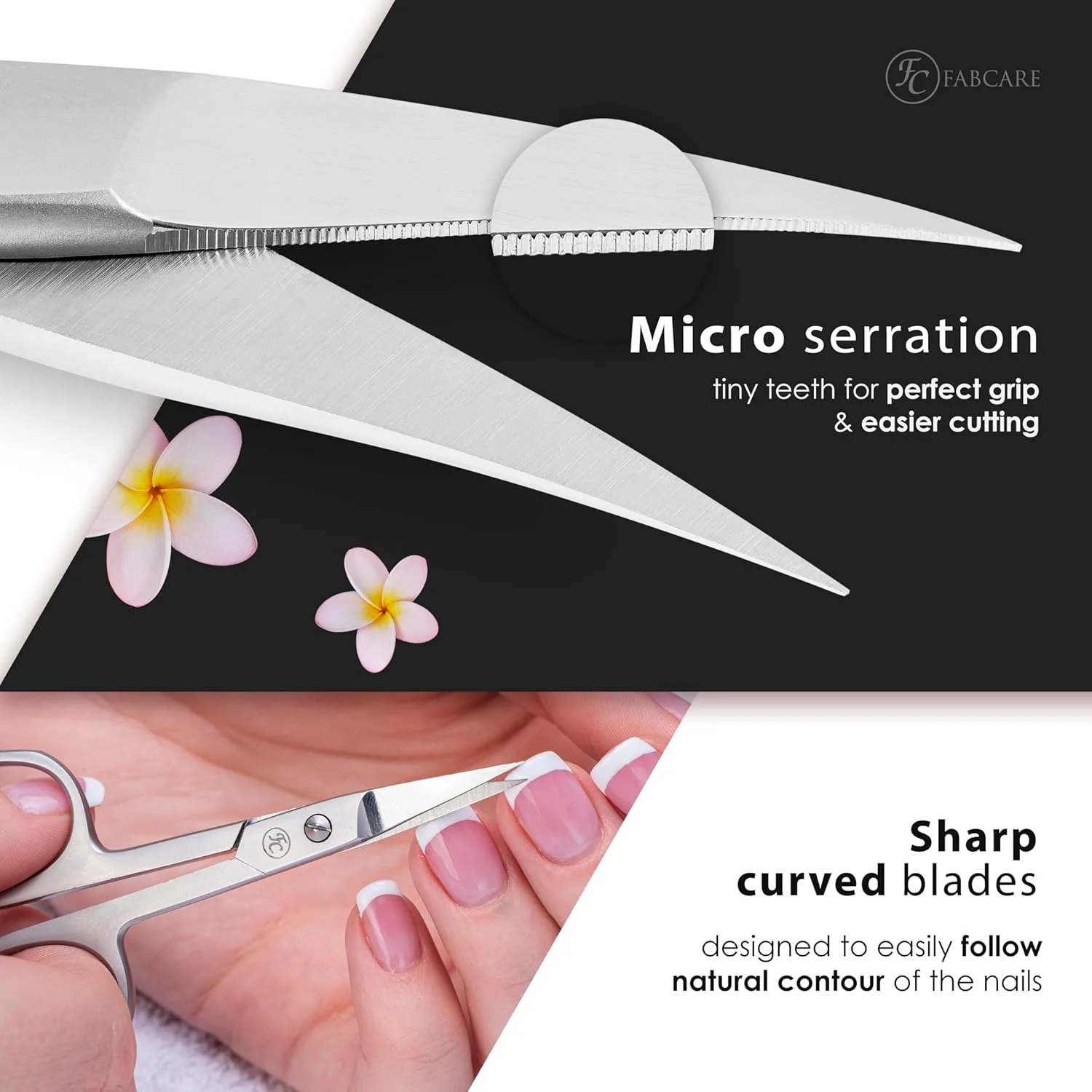 قیچی ناخن خمیده FABCARE به همراه کیف و کتاب الکترونیکی - دارای دندانه های ریز نوآورانه - مناسب برای ناخن های دست و پا - قیچی کوتیکول تیز حرفه ای - قیچی مانیکور استیل ضد زنگ قیچی ناخن خمیده FABCARE به همراه کیف و کتاب الکترونیکی - دارای دندانه های ریز نوآورانه - مناسب برای ناخن های دست و پا - قیچی کوتیکول تیز حرفه ای - قیچی مانیکور استیل ضد زنگ