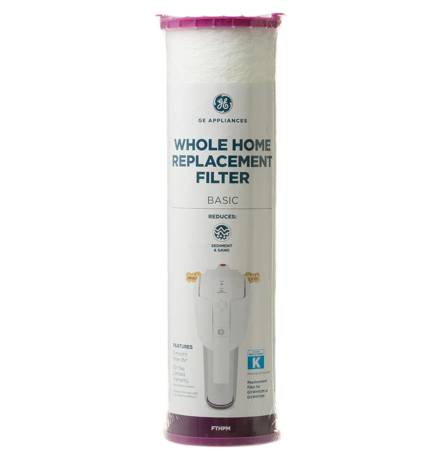 فیلتر آب کل خانه جنرال الکتریک FTHPM | جایگزین برای سیستم فیلتراسیون آب | دارای گواهی NSF: کاهش رسوبات، زنگ زدگی و سایر ناخالصی ها از آب | برای بهترین نتیجه هر 3 ماه یکبار تعویض شود | 1 فیلتر فیلتر آب کل خانه جنرال الکتریک FTHPM | جایگزین برای سیستم فیلتراسیون آب | دارای گواهی NSF: کاهش رسوبات، زنگ زدگی و سایر ناخالصی ها از آب | برای بهترین نتیجه هر 3 ماه یکبار تعویض شود | 1 فیلتر