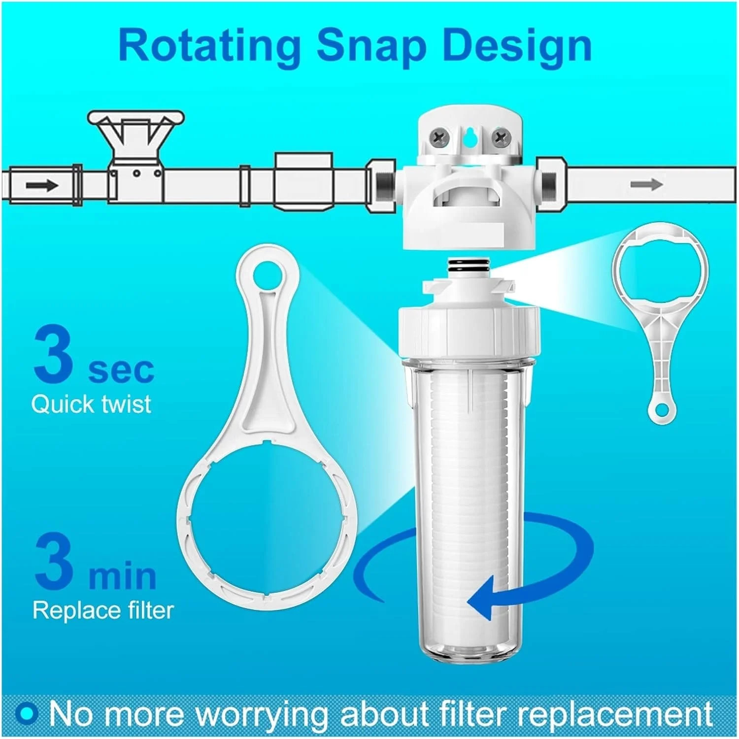 سیستم پیش تصفیه آب اسمز معکوس 5 میکرون برای کل خانه، فیلتر رسوب گیر، تصفیه کننده آب، پیش فیلتر پنبه ای PPF 10 اینچی (رنگ: بدنه و 5 عدد فیلتر، سایز: X) (بدنه و فیلتر X) سیستم پیش تصفیه آب اسمز معکوس 5 میکرون برای کل خانه، فیلتر رسوب گیر، تصفیه کننده آب، پیش فیلتر پنبه ای PPF 10 اینچی (رنگ: بدنه و 5 عدد فیلتر، سایز: X) (بدنه و فیلتر X)