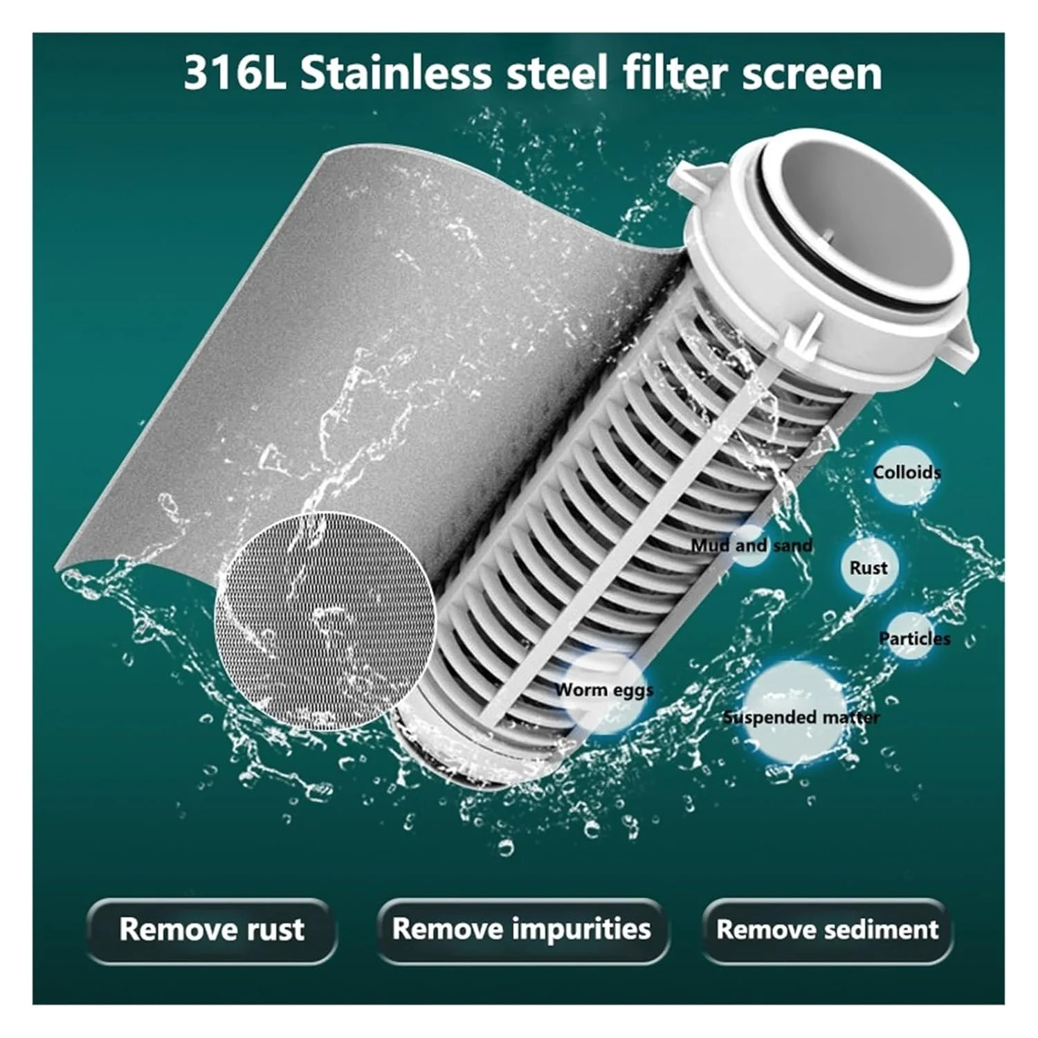 سیستم فیلتر آب پیش تصفیه برای خانه، فیلتر رسوب چرخشی کل خانه، سیستم پیش فیلتر مرکزی، توری استیل ضد زنگ با شستشوی معکوس، موثرتر و بادوام تر (رنگ: QZ02DN20-01 سیستم فیلتر آب پیش تصفیه برای خانه، فیلتر رسوب چرخشی کل خانه، سیستم پیش فیلتر مرکزی، توری استیل ضد زنگ با شستشوی معکوس، موثرتر و بادوام تر (رنگ: QZ02DN20-01