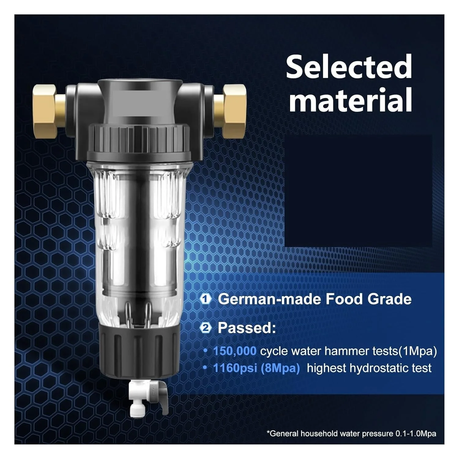 سیستم پیش فیلتر تصفیه آب، رسوب گیر چرخشی کل خانه، پیش فیلتر مرکزی تصفیه آب، سیستم تصفیه معکوس توری استیل ضد زنگ (رنگ: 2X فیلتر جایگزین، سایز: 1) سیستم پیش فیلتر تصفیه آب، رسوب گیر چرخشی کل خانه، پیش فیلتر مرکزی تصفیه آب، سیستم تصفیه معکوس توری استیل ضد زنگ (رنگ: 2X فیلتر جایگزین، سایز: 1)