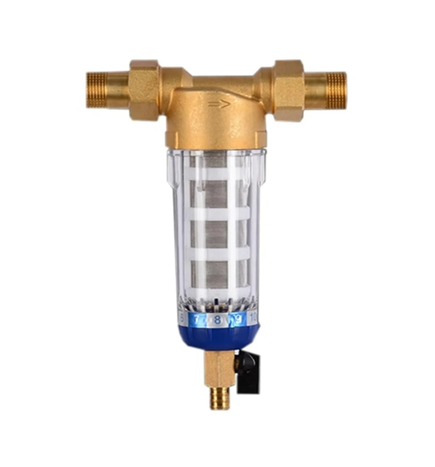 سیستم پیش تصفیه آب، فیلتر رسوب گیر چرخشی کل خانه، سیستم پیش فیلتر مرکزی توری استیل ضد زنگ شستشوی معکوس (رنگ: DN20-01، سایز: 1) سیستم پیش تصفیه آب، فیلتر رسوب گیر چرخشی کل خانه، سیستم پیش فیلتر مرکزی توری استیل ضد زنگ شستشوی معکوس (رنگ: DN20-01، سایز: 1)