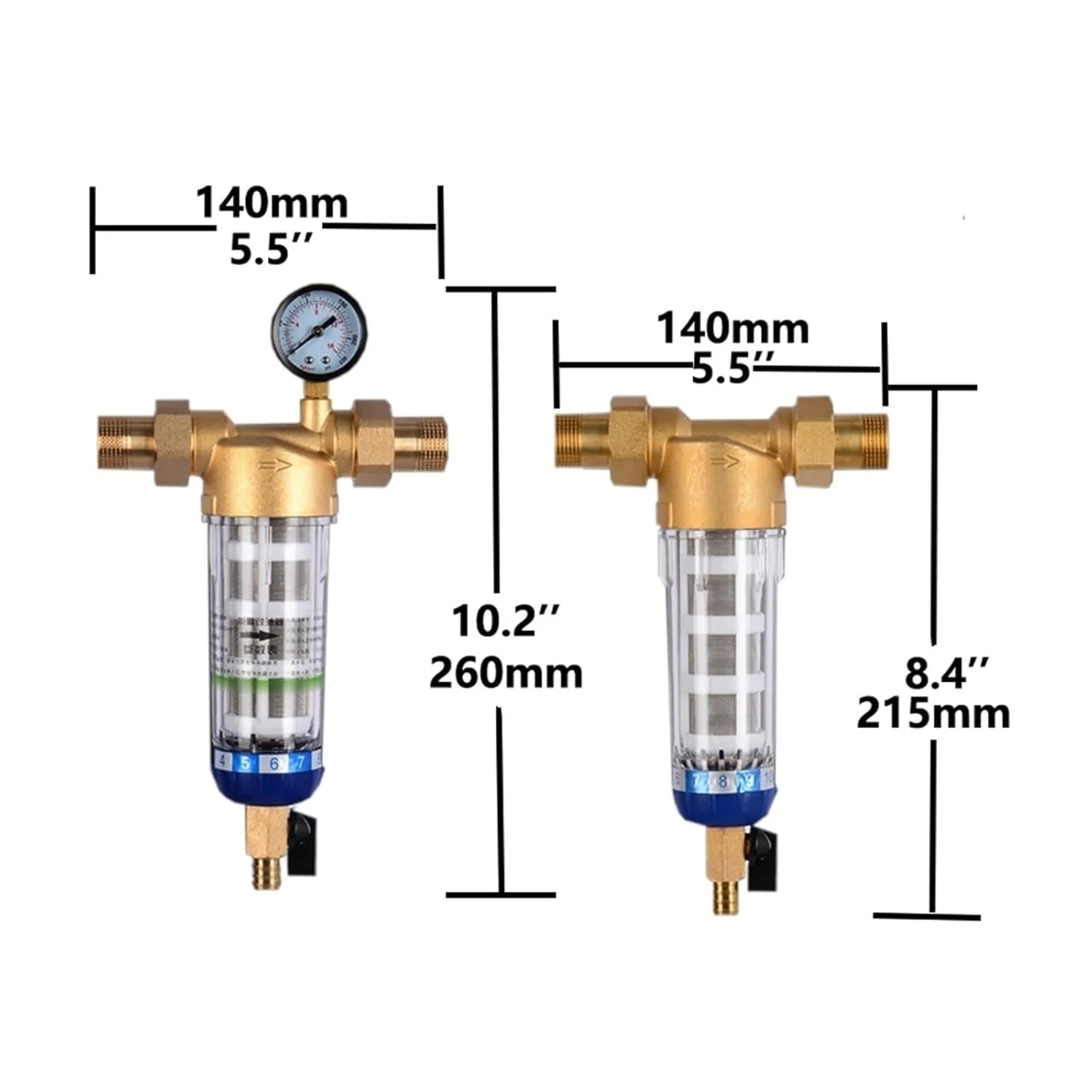 سیستم پیش تصفیه آب، فیلتر رسوب گیر چرخشی کل خانه، سیستم پیش فیلتر مرکزی توری استیل ضد زنگ شستشوی معکوس (رنگ: DN20-01، سایز: 1) سیستم پیش تصفیه آب، فیلتر رسوب گیر چرخشی کل خانه، سیستم پیش فیلتر مرکزی توری استیل ضد زنگ شستشوی معکوس (رنگ: DN20-01، سایز: 1)