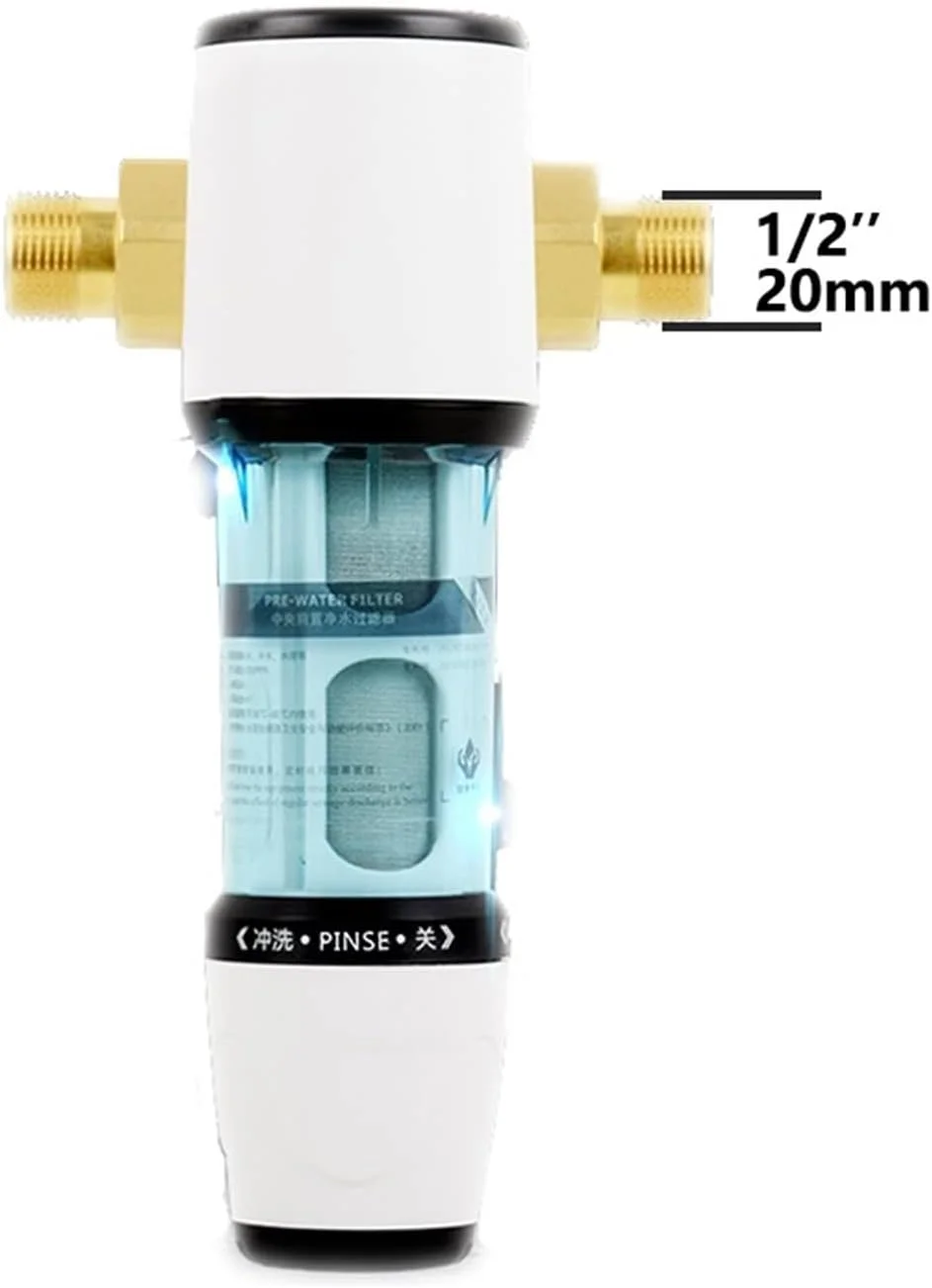 پیش فیلتر خودکار بکواش کل خانه، فیلتر رسوب چرخشی آب، پیش تصفیه کننده 40 میکرومتر (DN15) پیش فیلتر خودکار بکواش کل خانه، فیلتر رسوب چرخشی آب، پیش تصفیه کننده 40 میکرومتر (DN15)