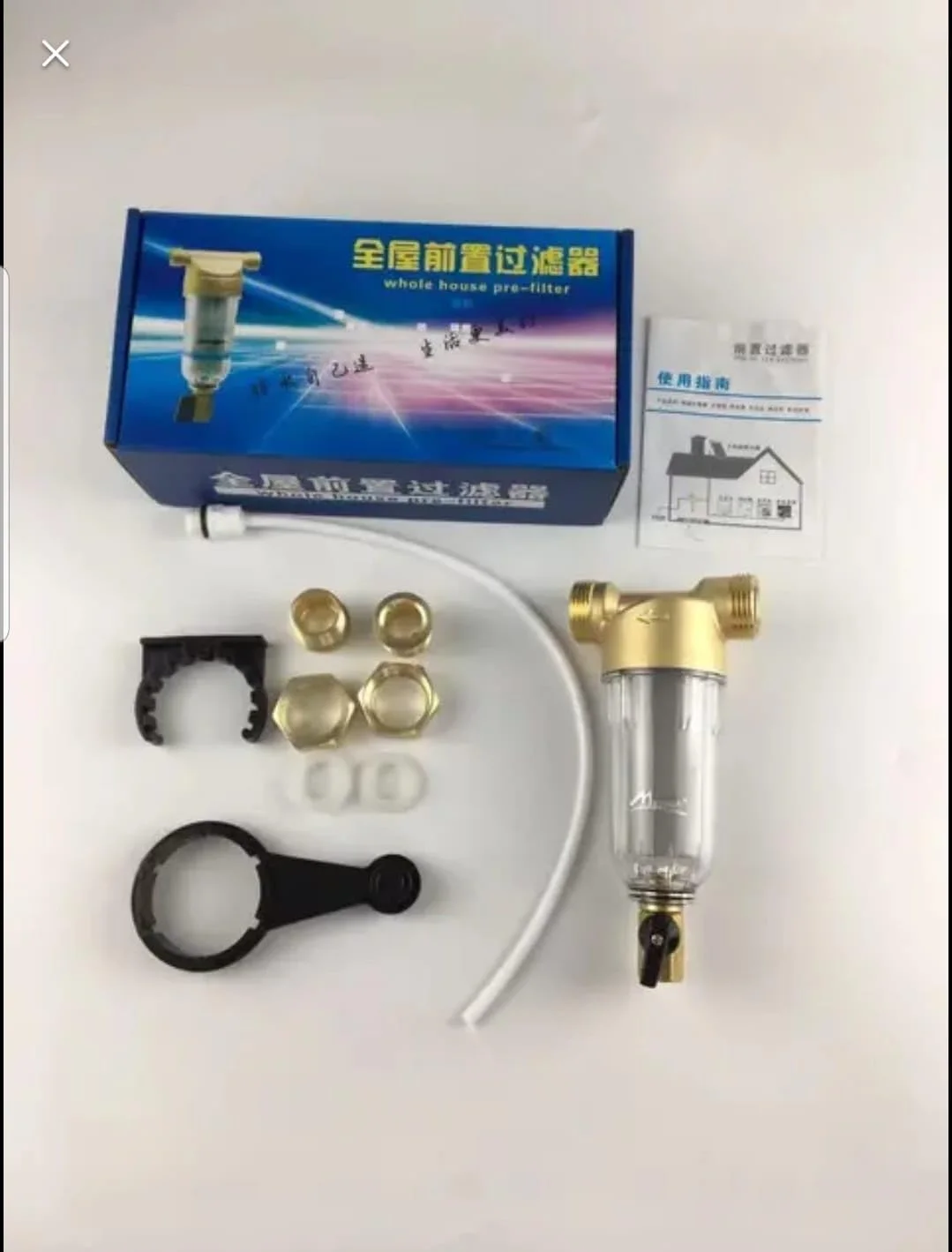 پیش فیلتر برنجی کل خانه آکواکافه