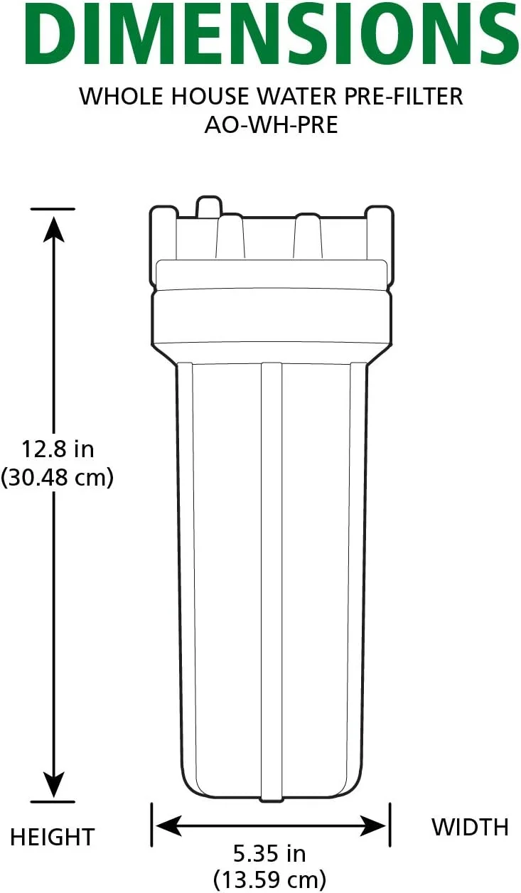 پیش فیلتر رسوب گیر آب کل خانه ای AO Smith پیش فیلتر رسوب گیر آب کل خانه ای AO Smith