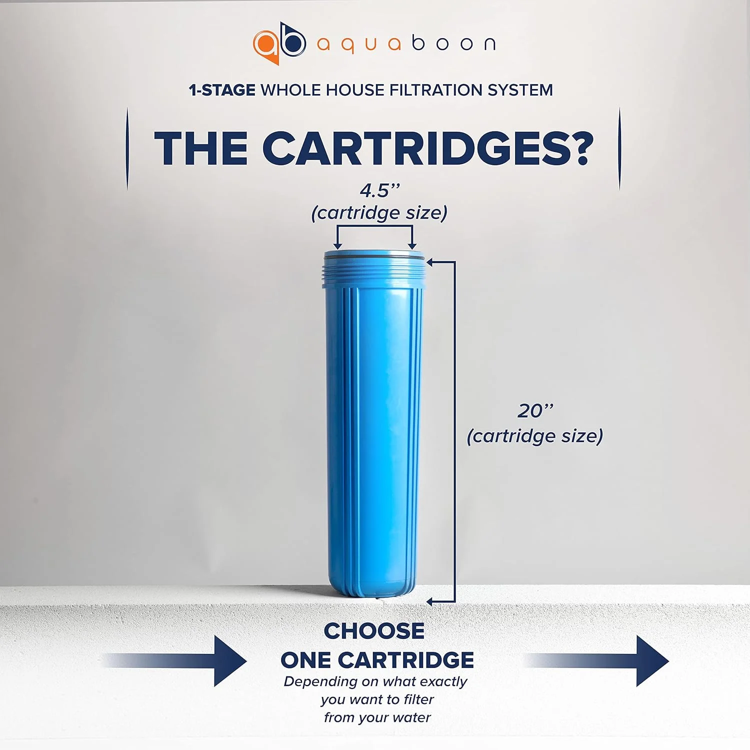 سیستم فیلتر آب کل خانه آکوابون Big Blue 20 اینچ با دریچه تخلیه فشار (پورت 1 اینچ) سیستم فیلتر آب کل خانه آکوابون Big Blue 20 اینچ با دریچه تخلیه فشار (پورت 1 اینچ)