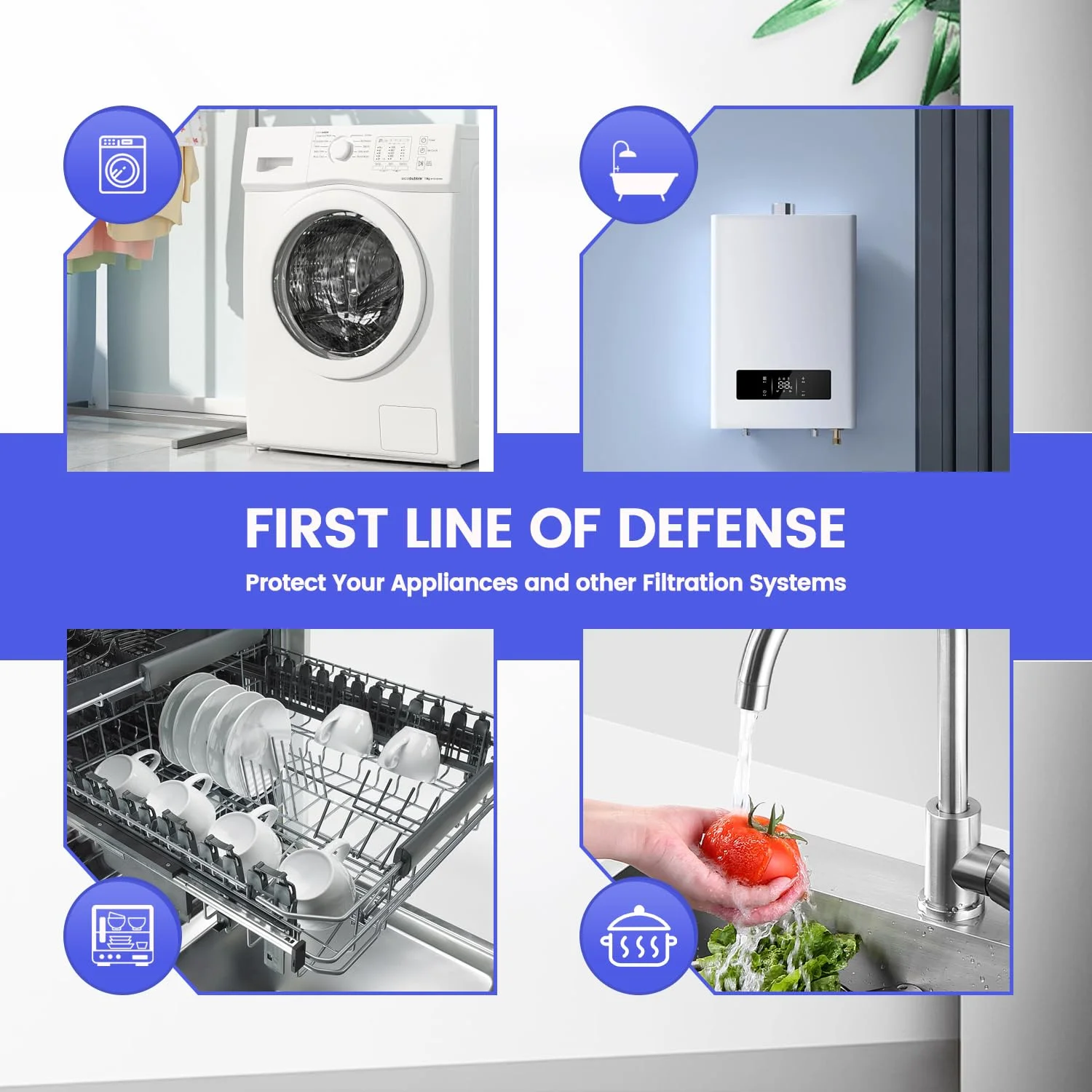 فیلتر آب رسوبی چرخشی 40 میکرونی استیل 304 Amwater، فیلتر آب رسوبی چرخشی کل خانه با اسکرابر، سیستم پیش تصفیه قابل شستشو و استفاده مجدد