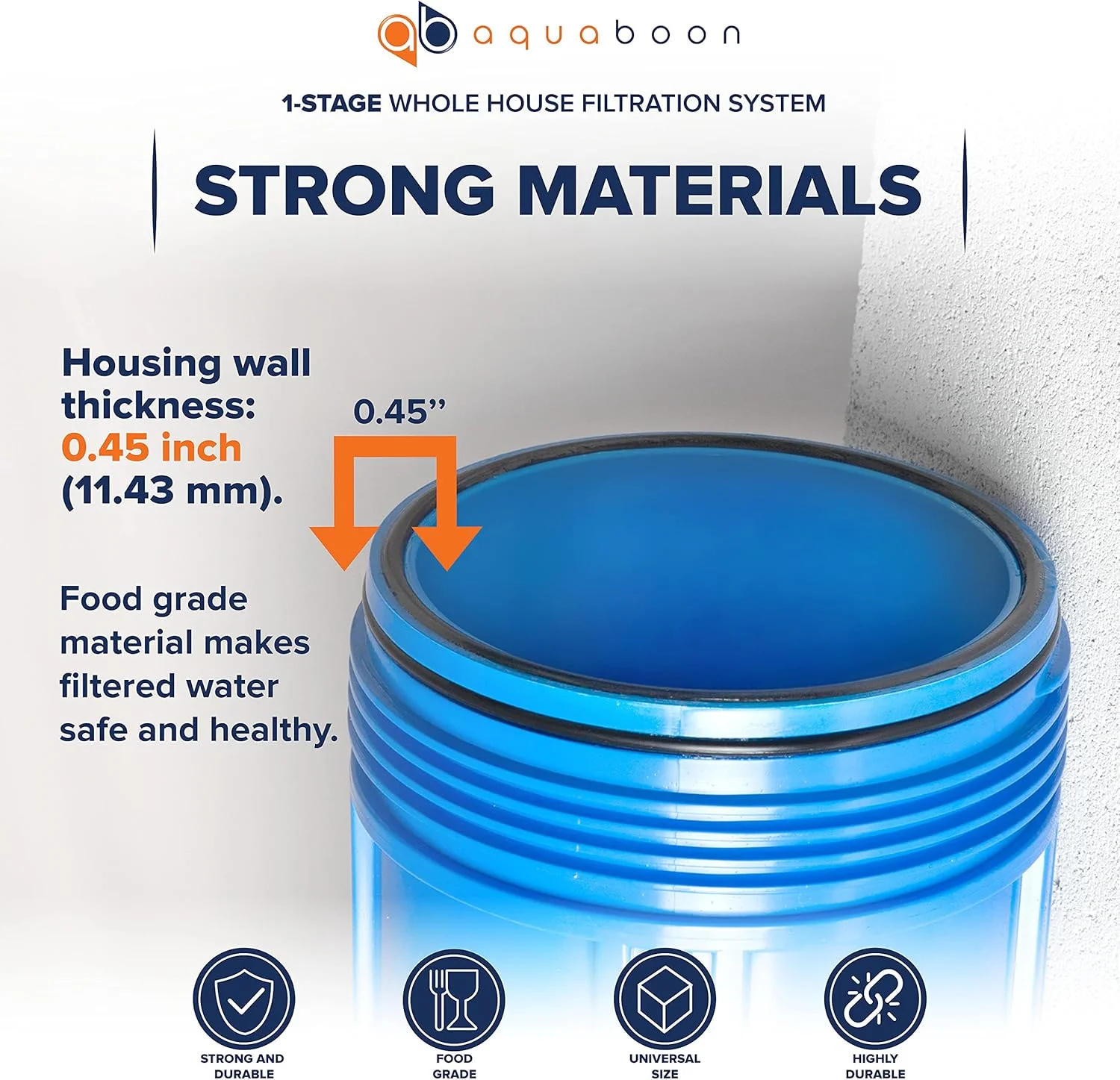 سیستم فیلتر آب کل خانه آکوابون Big Blue 20 اینچ با دریچه تخلیه فشار (پورت 1 اینچ) سیستم فیلتر آب کل خانه آکوابون Big Blue 20 اینچ با دریچه تخلیه فشار (پورت 1 اینچ)