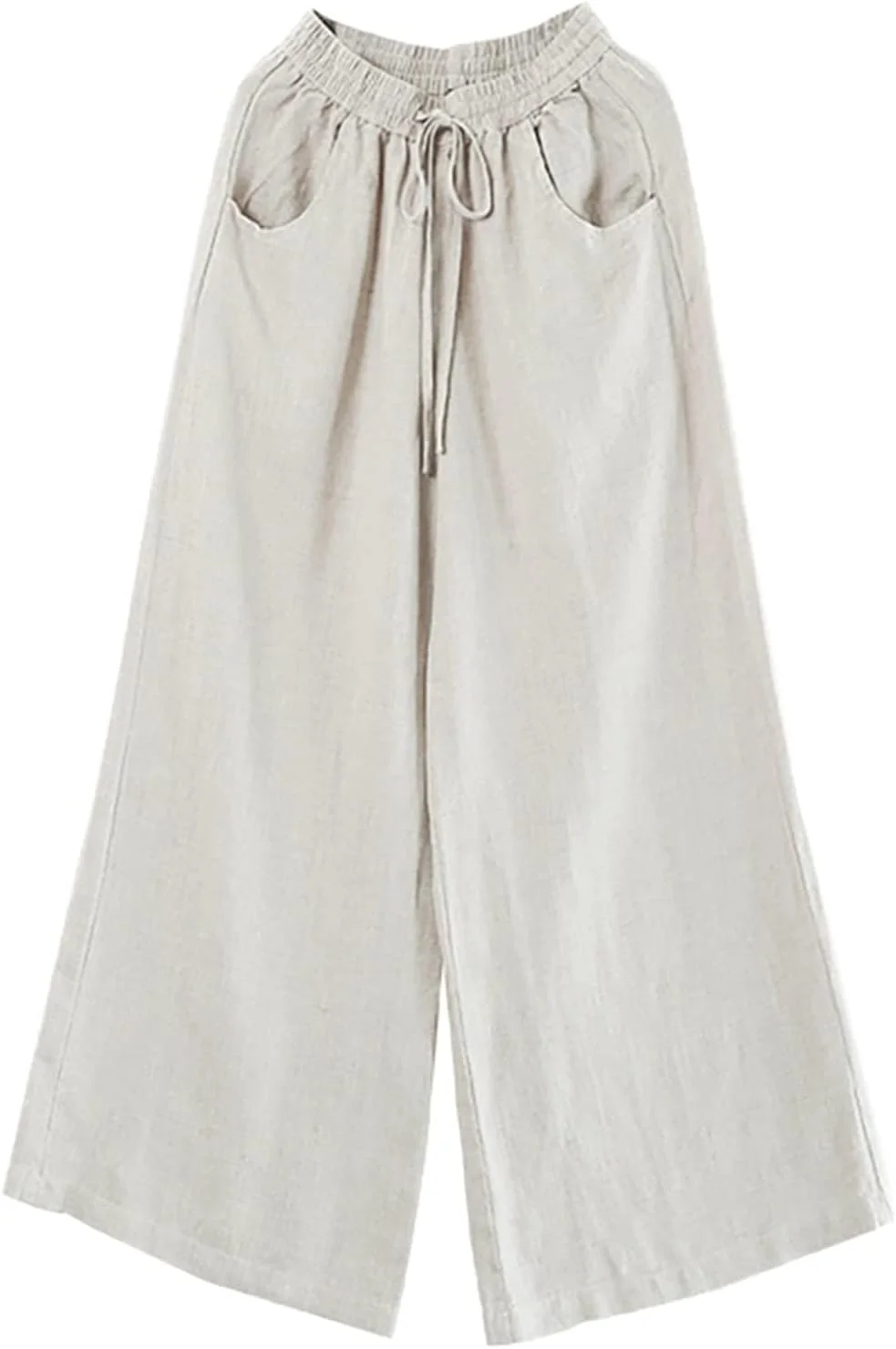 شلوار زنانه BEABAG، شلوار زنانه وینتیج، سبک کژوال، جیب کتان نخی، کمر کشی الاستیک بلند، قد تا مچ پا، شلوار فاق بلند، شلوار راسته (رنگ: سفید، سایز: S) شلوار زنانه BEABAG، شلوار زنانه وینتیج، سبک کژوال، جیب کتان نخی، کمر کشی الاستیک بلند، قد تا مچ پا، شلوار فاق بلند، شلوار راسته (رنگ: سفید، سایز: S)