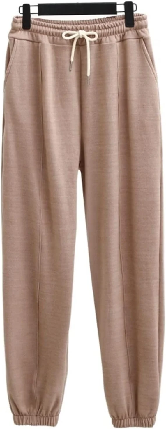 شلوار زنانه BEABAG، شلوار پشمی گرم زمستانی، شلوار گرمکن مخمل دار زنانه، کمر کشی الاستیک، سایز بزرگ گشاد، لباس خیابانی نوجوانان (رنگ: خاکی، سایز: XXL) شلوار زنانه BEABAG، شلوار پشمی گرم زمستانی، شلوار گرمکن مخمل دار زنانه، کمر کشی الاستیک، سایز بزرگ گشاد، لباس خیابانی نوجوانان (رنگ: خاکی، سایز: XXL)