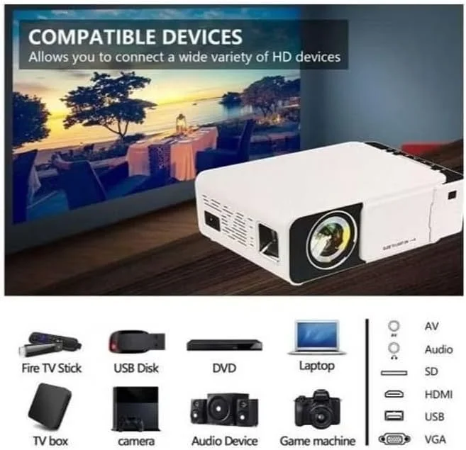 پروژکتور هوشمند 6 با کیفیت Full HD LED – پروژکتور قابل حمل اندروید وای فای 1080P 2K 4K | سیستم سینمای خانگی و سرگرمی های گیمینگ پروژکتور هوشمند 6 با کیفیت Full HD LED – پروژکتور قابل حمل اندروید وای فای 1080P 2K 4K | سیستم سینمای خانگی و سرگرمی های گیمینگ