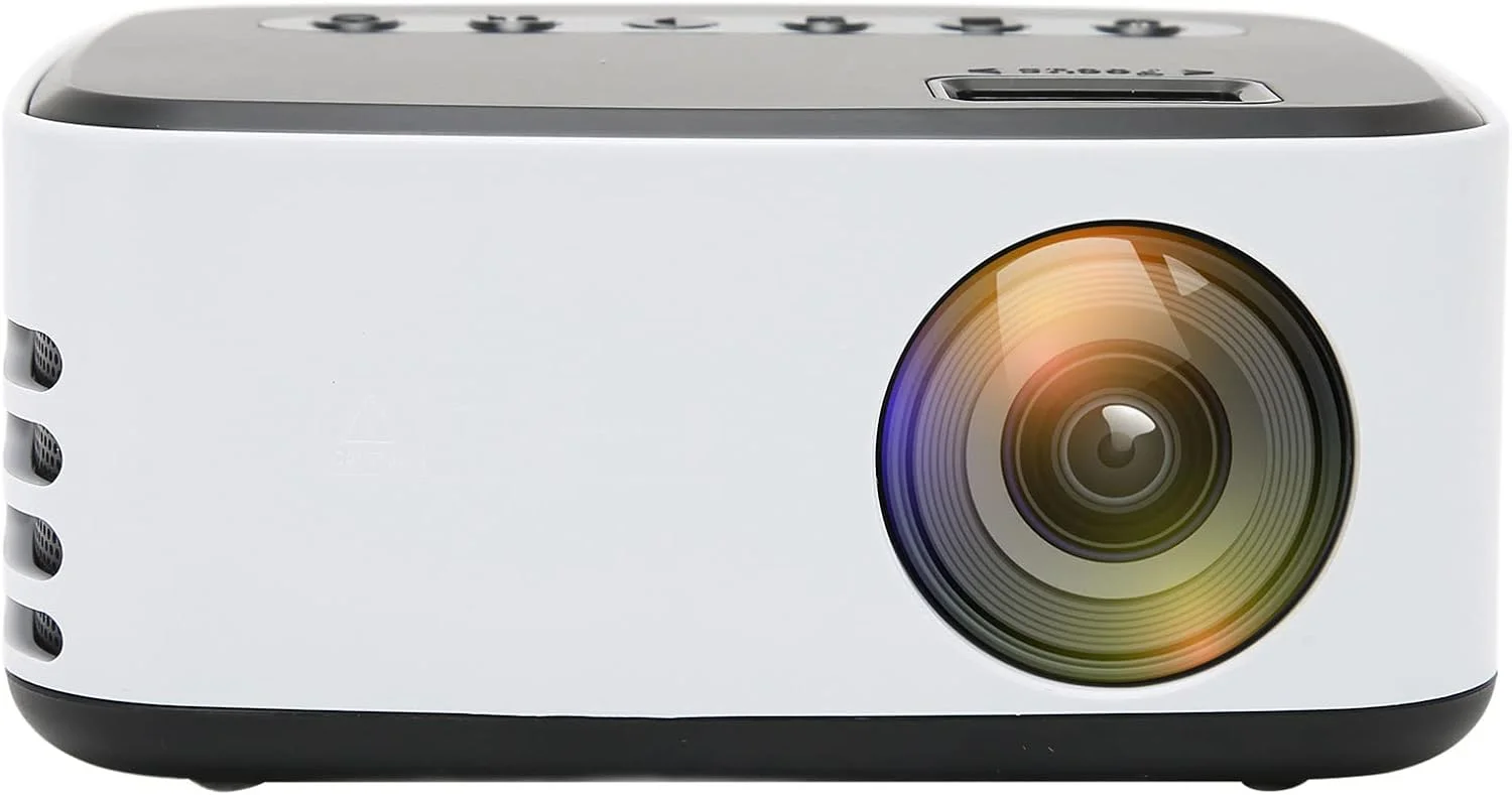 پروژکتور مینی Sorandy، پروژکتور ویدئویی Full HD 1080p قابل حمل برای سینمای خانگی در فضای باز با قابلیت پخش بی‌سیم Wifi برای گوشی هوشمند، تبلت، لپ‌تاپ، و تی‌وی استیک (دوشاخه UK)