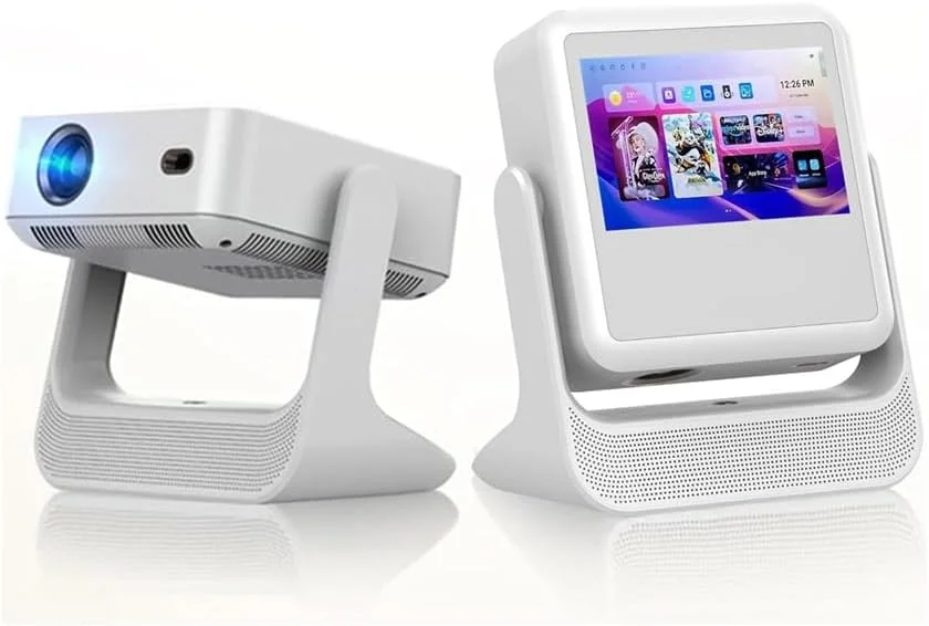 پروژکتور تبلت هوشمند با فوکوس خودکار و کیستون - Full HD 1080P، 11000 لومن، وای فای دوگانه، بلوتوث 5.0، HDMI، بلندگوهای داخلی - سازگار با سینمای خانگی و استریم