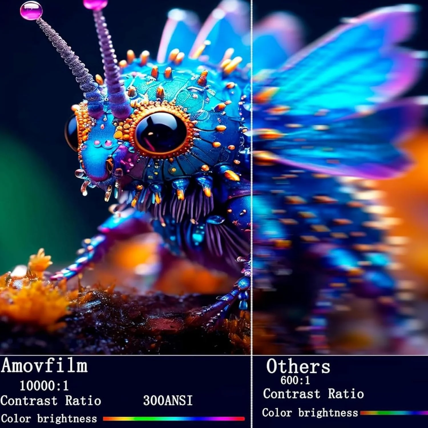 پروژکتور مینی 4K 1080P اسمارت باری™ با وای فای و بلوتوث - پروژکتور قابل حمل با سیستم عامل اندروید، پایه چرخان 210 درجه، بیش از 8000 برنامه داخلی، طراحی حذف گرد و غبار و دفع حرارت پروژکتور مینی 4K 1080P اسمارت باری™ با وای فای و بلوتوث - پروژکتور قابل حمل با سیستم عامل اندروید، پایه چرخان 210 درجه، بیش از 8000 برنامه داخلی، طراحی حذف گرد و غبار و دفع حرارت