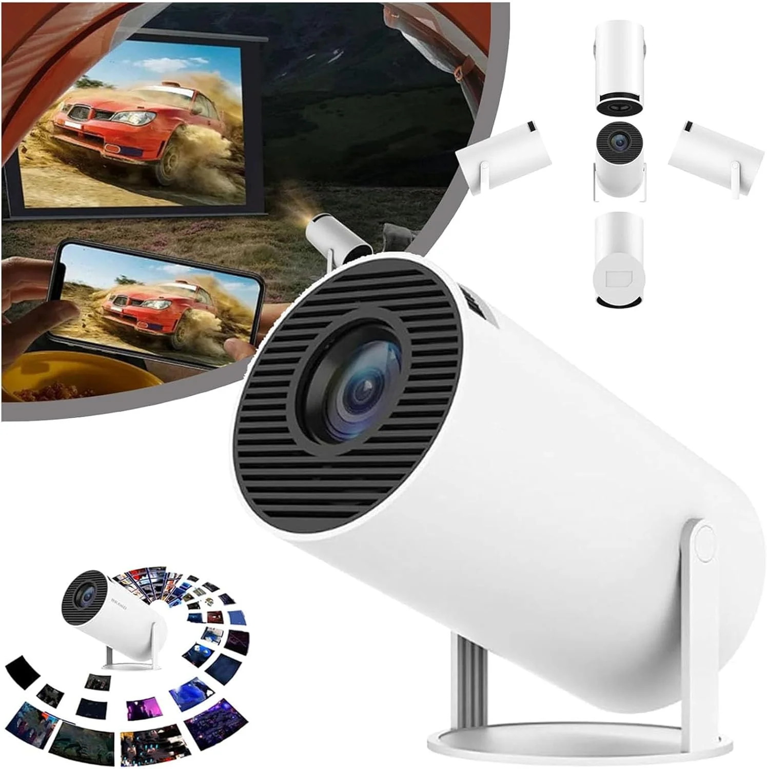 پروژکتور RedAeL High Peak Infinity، پروژکتور هوشمند Projecty، پروژکتور صفحه جادویی مینی HD قابل حمل، Magcubic Hy300 با تصحیح خودکار کیستون، با وای فای 2.4/5G و بلوتوث، چرخش 180 درجه پروژکتور RedAeL High Peak Infinity، پروژکتور هوشمند Projecty، پروژکتور صفحه جادویی مینی HD قابل حمل، Magcubic Hy300 با تصحیح خودکار کیستون، با وای فای 2.4/5G و بلوتوث، چرخش 180 درجه