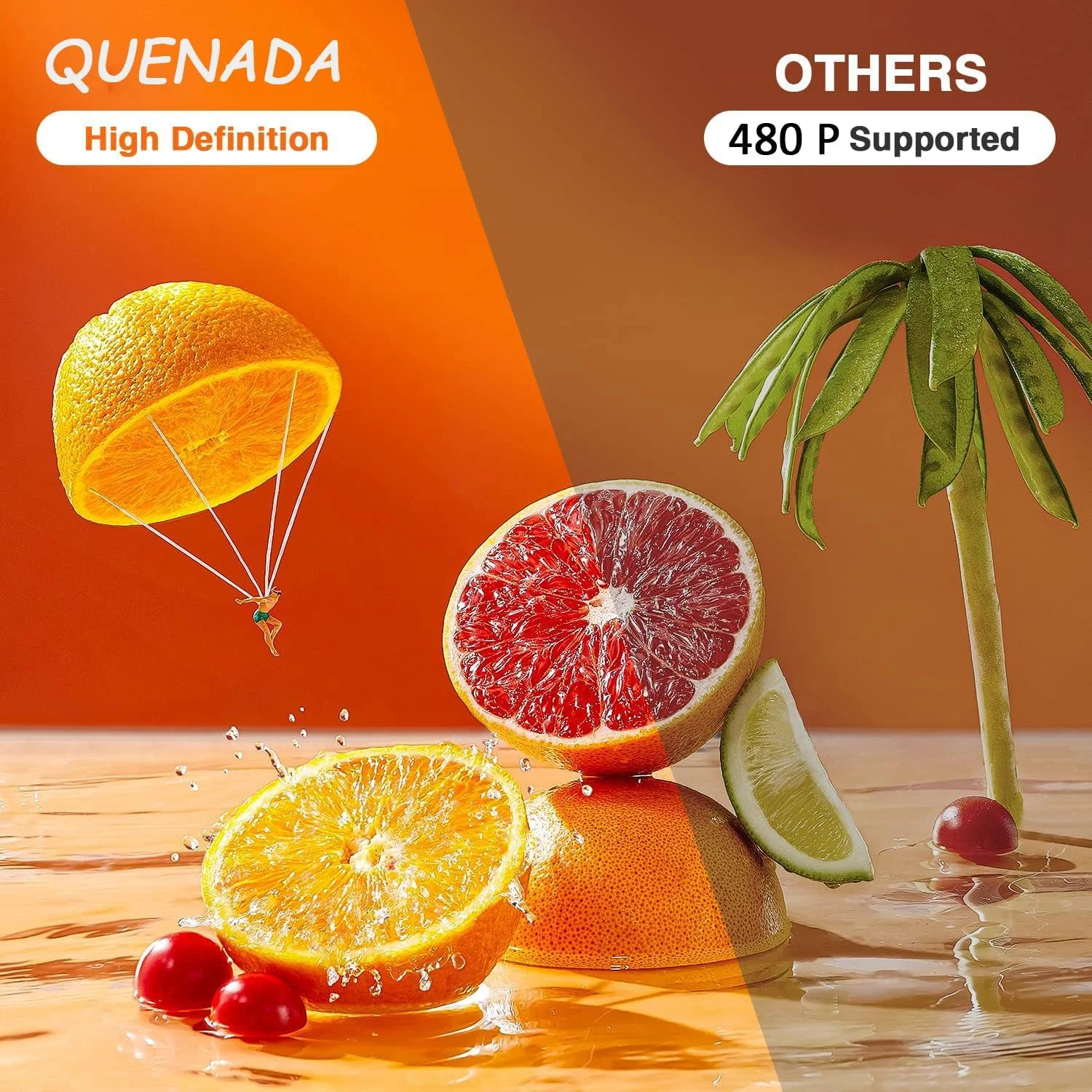 پروژکتور مینی QUEENADA مناسب فضای باز به همراه سه پایه - پروژکتور مینی برای سینمای خانگی 1080P، سازگار با تلفن هوشمند/لپ تاپ/تی وی استیک/HDMI/USB (سفید) پروژکتور مینی QUEENADA مناسب فضای باز به همراه سه پایه - پروژکتور مینی برای سینمای خانگی 1080P، سازگار با تلفن هوشمند/لپ تاپ/تی وی استیک/HDMI/USB (سفید)