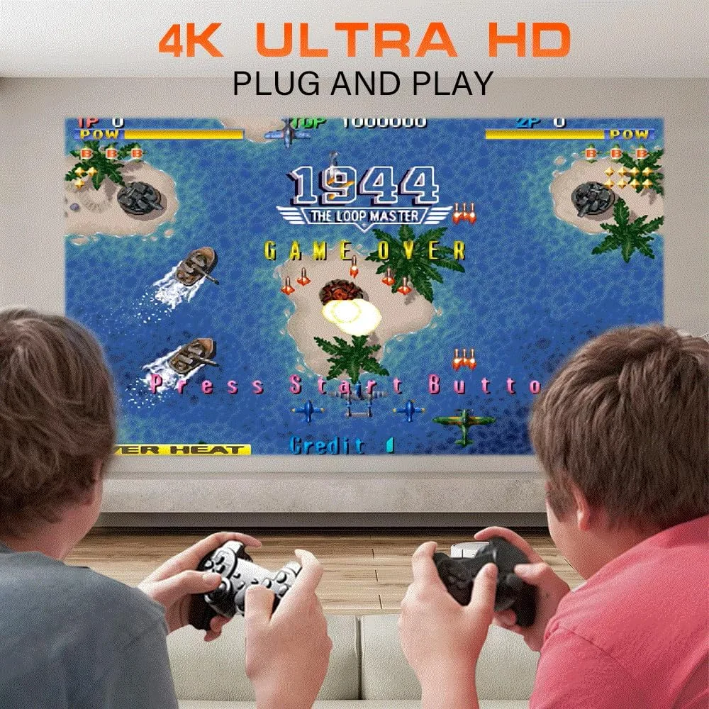 پروژکتور گیمینگ P30MAX اندروید 11، کارت TF 64 گیگابایتی، دسته بازی بی سیم، وای فای دوگانه، 1920*1080P، سینمای خانگی، پروژکتور قابل حمل