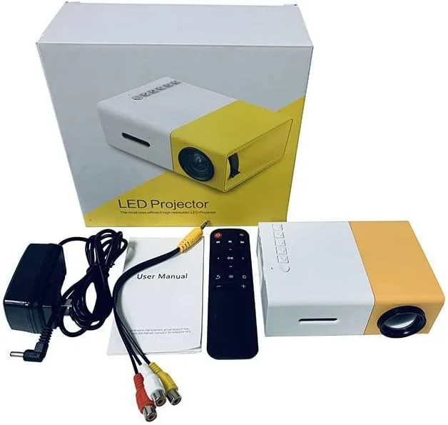پروژکتور مینی قابل حمل برای سینمای خانگی، فیلم های فضای باز، پروژکتور ویدئویی LED Pico با رابط های HDMI USB و کنترل از راه دور پروژکتور مینی قابل حمل برای سینمای خانگی، فیلم های فضای باز، پروژکتور ویدئویی LED Pico با رابط های HDMI USB و کنترل از راه دور