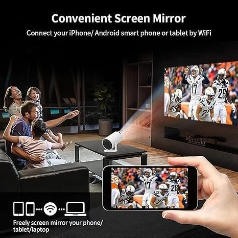 پروژکتور خانگی قابل حمل 4K با تصحیح خودکار و پشتیبانی از صفحه نمایش 130 اینچی پروژکتور خانگی قابل حمل 4K با تصحیح خودکار و پشتیبانی از صفحه نمایش 130 اینچی
