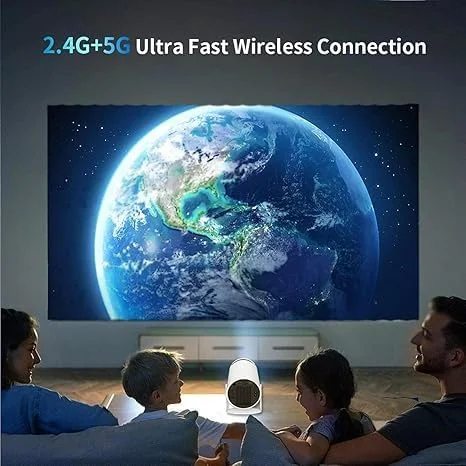 پروژکتور خانگی قابل حمل 4K با تصحیح خودکار و پشتیبانی از صفحه نمایش 130 اینچی پروژکتور خانگی قابل حمل 4K با تصحیح خودکار و پشتیبانی از صفحه نمایش 130 اینچی