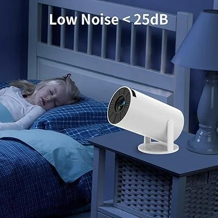 پروژکتور وای فای | پروژکتور بی سیم قابل حمل | پشتیبانی از Full HD 1080p | پروژکتور سینمای خانگی جمع و جور برای تلفن هوشمند، لپ تاپ و تبلت | سرگرمی در فضای داخلی و خارجی