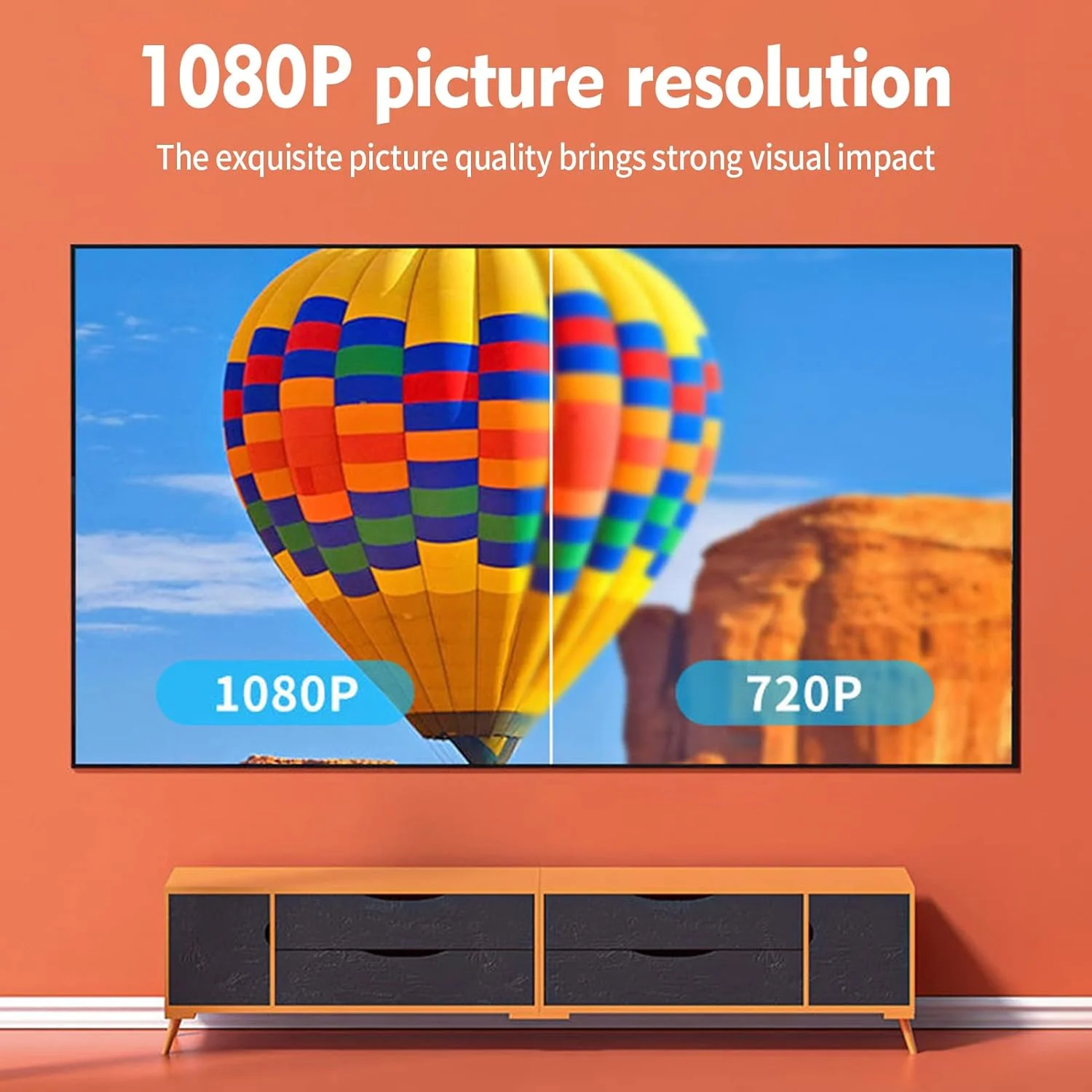 پروژکتور ویدئویی قابل حمل پپیسکی 1080P HD BT با پشتیبانی از دستگاه های متعدد بی سیم و سیستم صوتی هوشمند پروژکتور ویدئویی قابل حمل پپیسکی 1080P HD BT با پشتیبانی از دستگاه های متعدد بی سیم و سیستم صوتی هوشمند