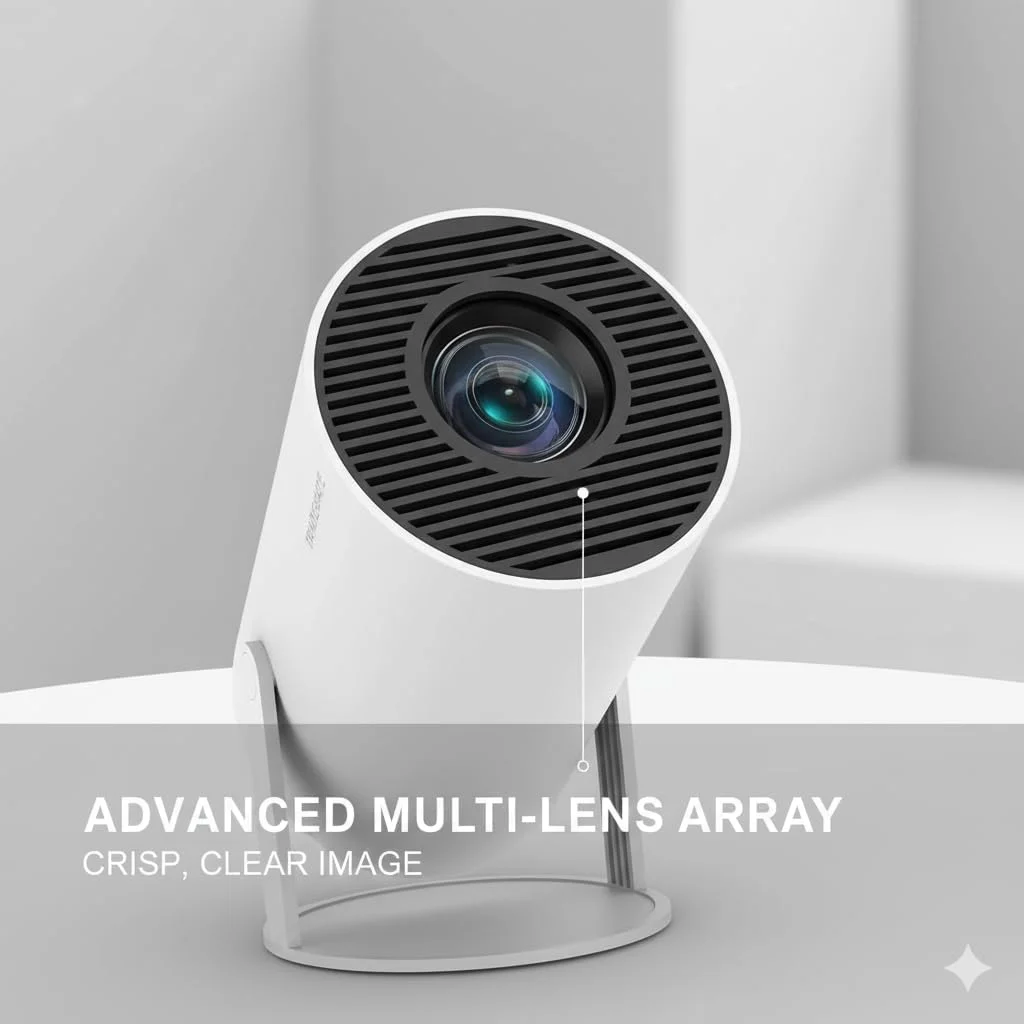 پروژکتور بازی قابل حمل 2 در 1 تریدگیت 4K HD | مینی پروژکتور هوشمند بیسیم برای کنسول و موبایل | استفاده در خانه و فضای باز | روشنایی بالا، HDMI، WiFi، بلوتوث، سفید پروژکتور بازی قابل حمل 2 در 1 تریدگیت 4K HD | مینی پروژکتور هوشمند بیسیم برای کنسول و موبایل | استفاده در خانه و فضای باز | روشنایی بالا، HDMI، WiFi، بلوتوث، سفید