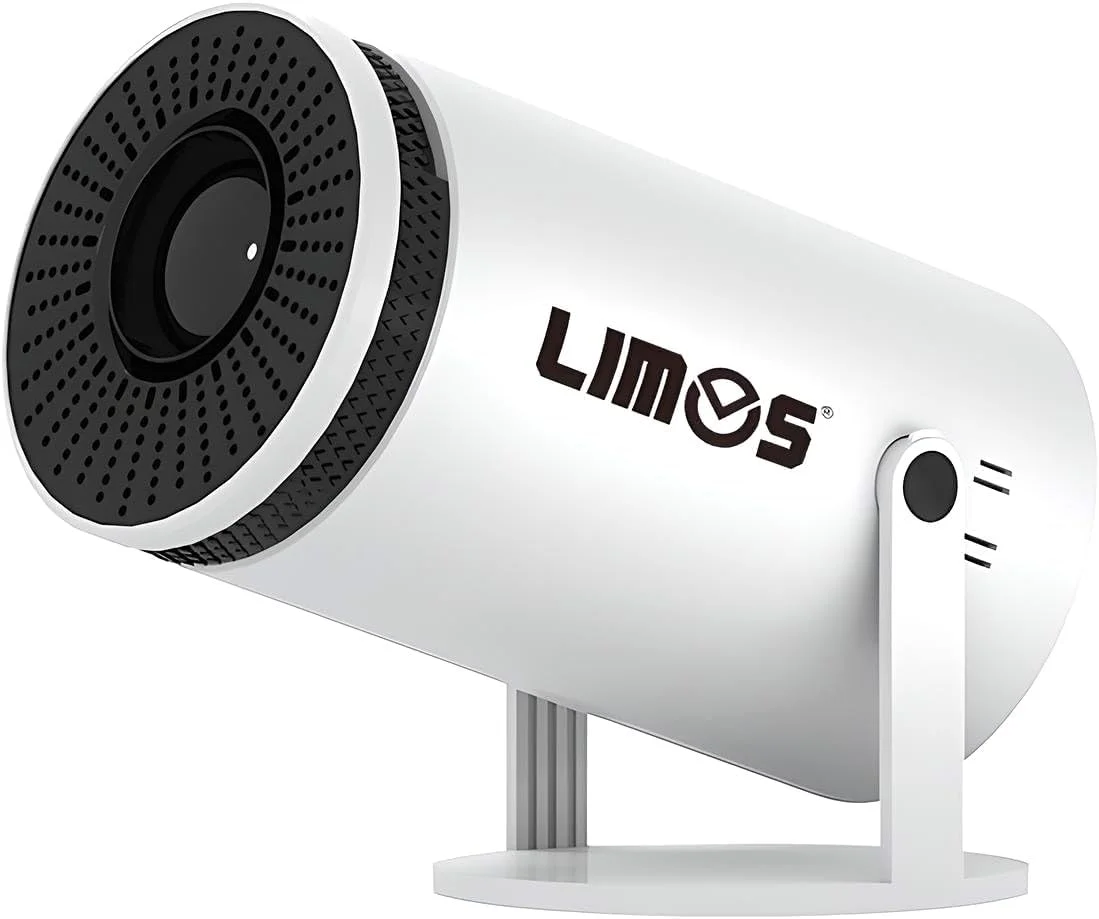 پروژکتور هوشمند 4K قابل حمل Limos با بلندگوهای داخلی، انعکاس صفحه نمایش، وای فای 2.4/5G، بلوتوث 5، پروژکتور مینی