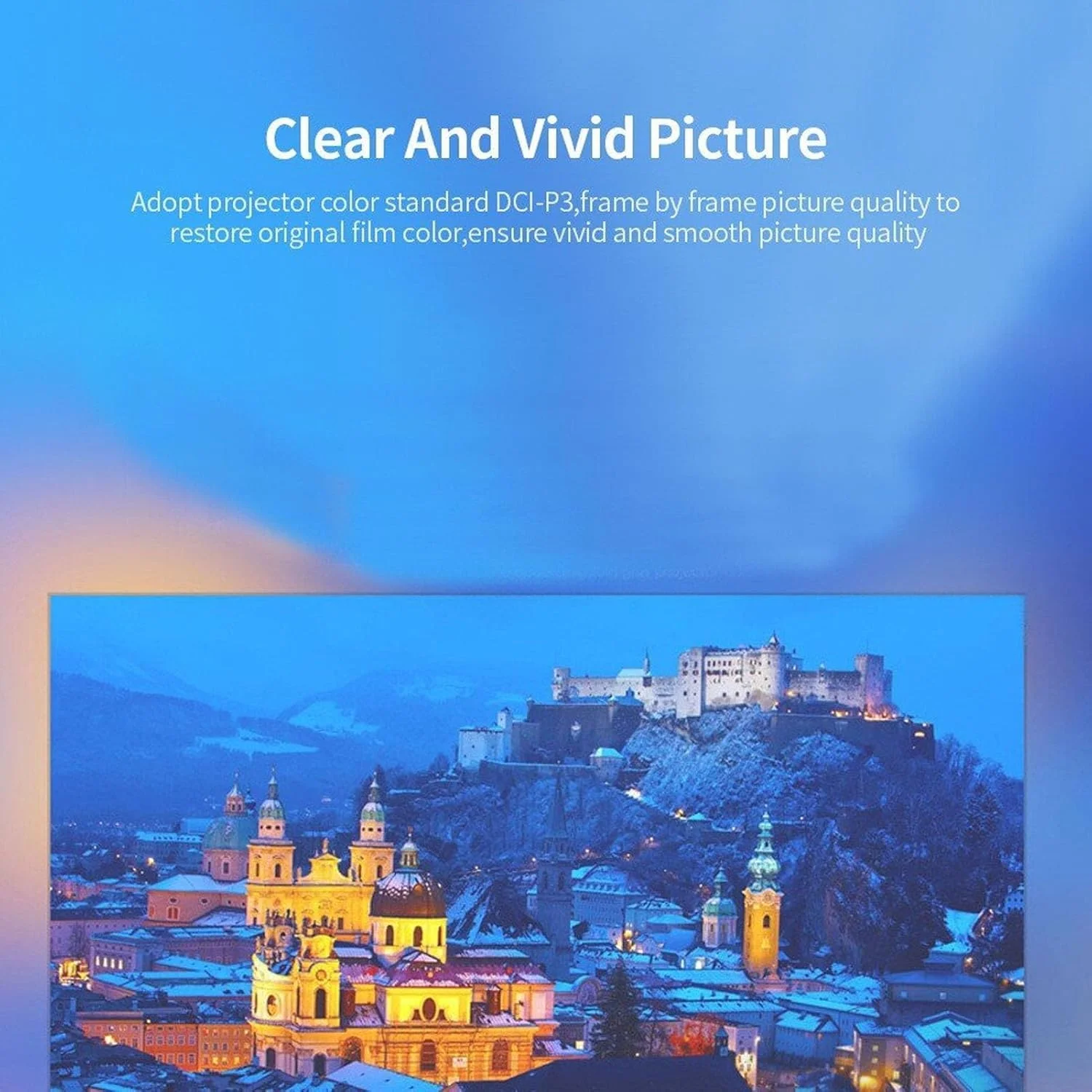 پروژکتور مینی قابل حمل، پروژکتور ویدئویی 1080P Full HD با بلندگوی HIFI داخلی سازگار با HDMI، USB، صدا، کارت TF، AV و کنترل از راه دور، پروژکتور فیلم سینمای خانگی سازگار با iOS/Android پروژکتور مینی قابل حمل، پروژکتور ویدئویی 1080P Full HD با بلندگوی HIFI داخلی سازگار با HDMI، USB، صدا، کارت TF، AV و کنترل از راه دور، پروژکتور فیلم سینمای خانگی سازگار با iOS/Android