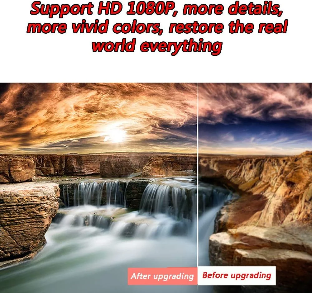 پروژکتور هوشمند قابل حمل HANZALA، پروژکتور بیسیم وای فای موبایل با کیفیت بالا 1080p، بلندگوی 360 درجه، تصویر 100 اینچی، سازگار با تی وی استیک/دی وی دی/USB/HDMI (مشکی) پروژکتور هوشمند قابل حمل HANZALA، پروژکتور بیسیم وای فای موبایل با کیفیت بالا 1080p، بلندگوی 360 درجه، تصویر 100 اینچی، سازگار با تی وی استیک/دی وی دی/USB/HDMI (مشکی)