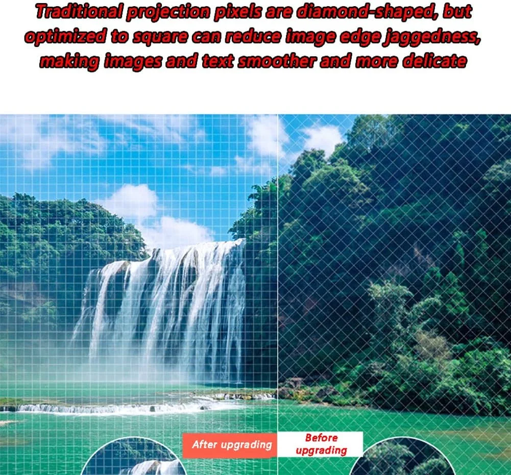 پروژکتور هوشمند قابل حمل HANZALA، پروژکتور بیسیم وای فای موبایل با کیفیت بالا 1080p، بلندگوی 360 درجه، تصویر 100 اینچی، سازگار با تی وی استیک/دی وی دی/USB/HDMI (مشکی) پروژکتور هوشمند قابل حمل HANZALA، پروژکتور بیسیم وای فای موبایل با کیفیت بالا 1080p، بلندگوی 360 درجه، تصویر 100 اینچی، سازگار با تی وی استیک/دی وی دی/USB/HDMI (مشکی)