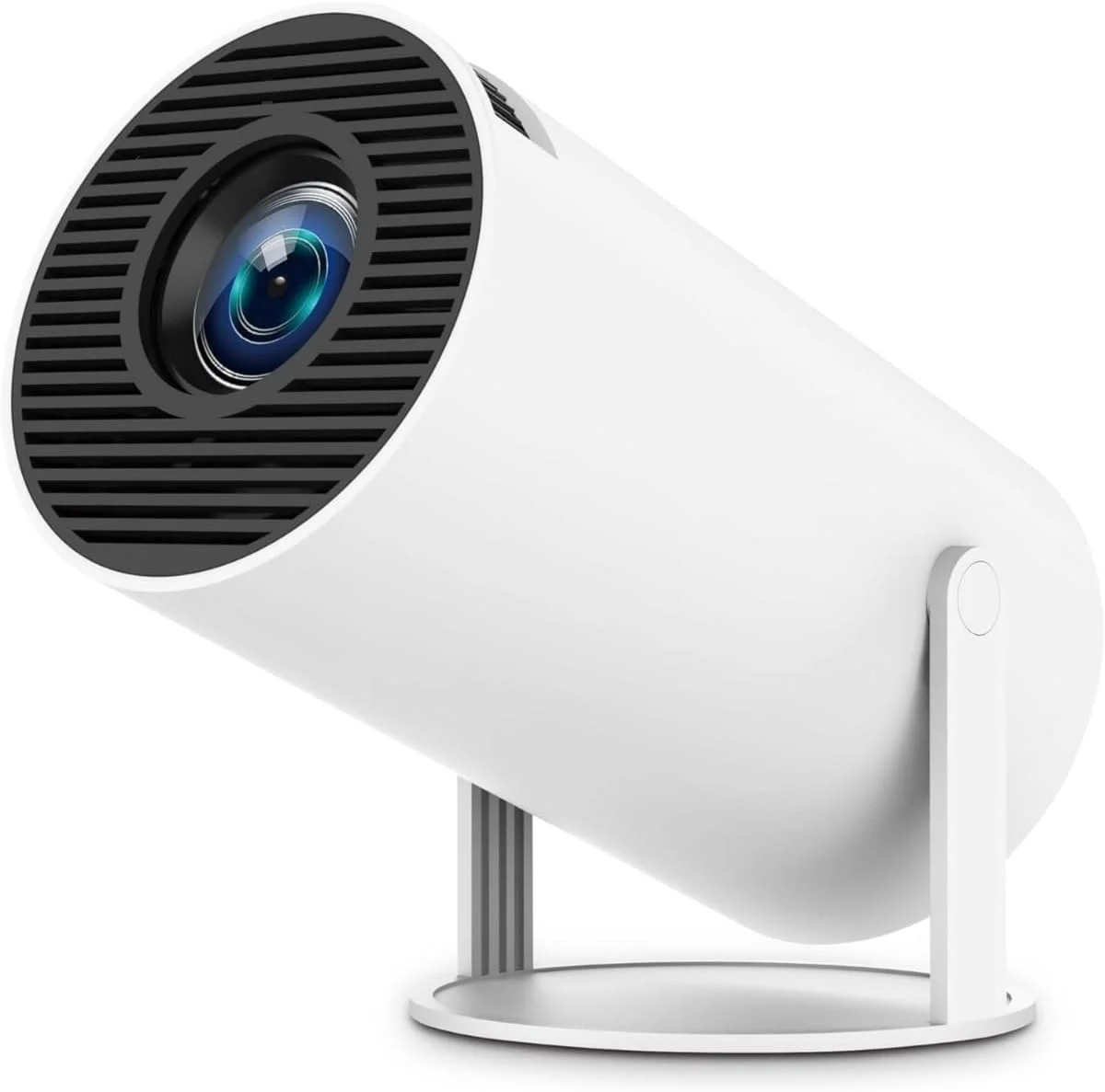 پروژکتور مینی قابل حمل با WiFi و بلوتوث، پروژکتور فیلم Full HD 1080P مناسب فضای باز، پروژکتور هوشمند چرخشی با WiFi دو بانده، Auto Keystone، بلندگوی داخلی