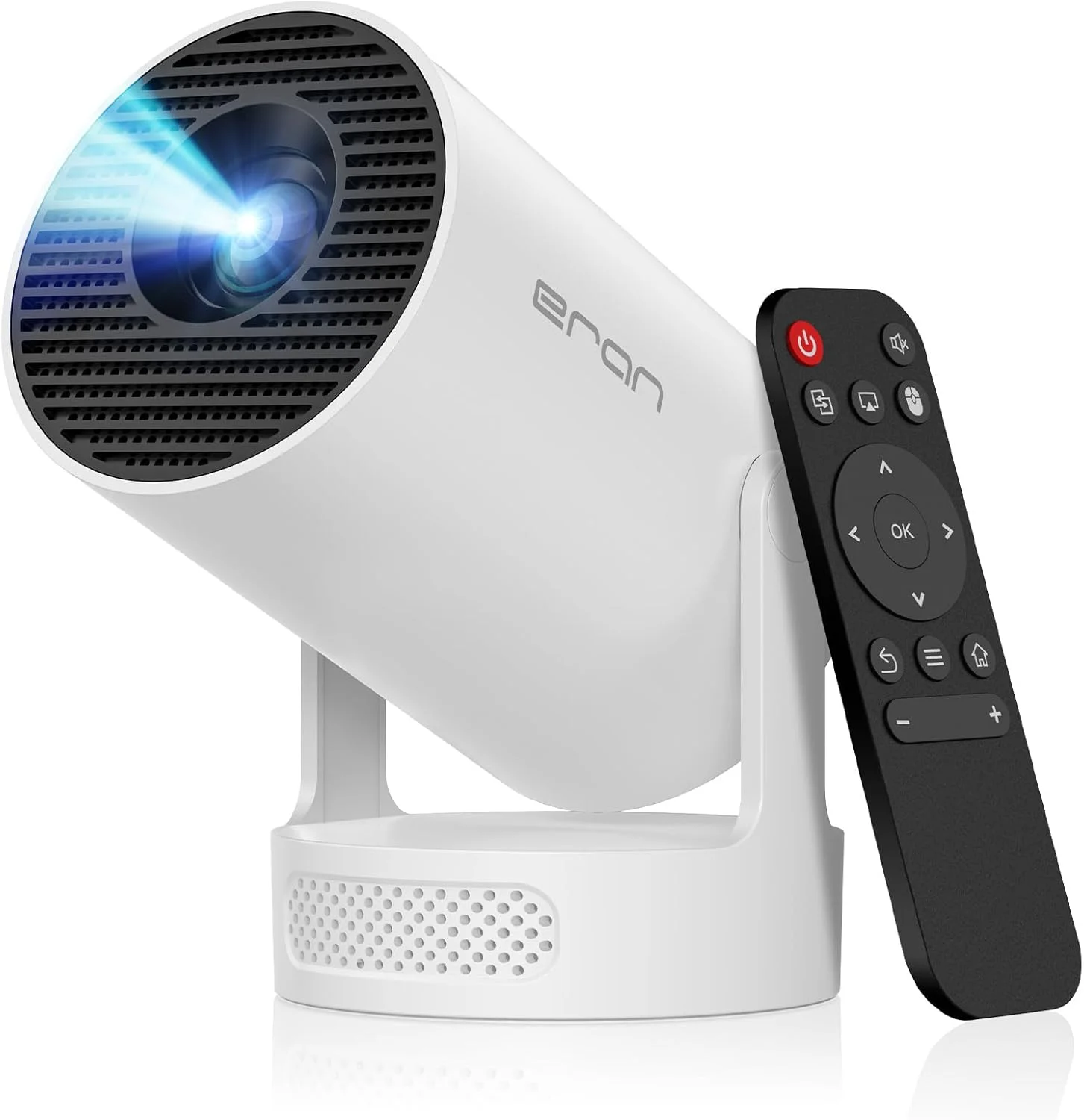 پروژکتور مینی قابل حمل با پشتیبانی از 4K، بلوتوث 5.4 WIFI6، بلندگوی پایه صدا 5 واتی، 160 ANSI، اندروید 11، چرخش 210 درجه، تصحیح خودکار کیستون پروژکتور ویدئویی HY300 Pro+