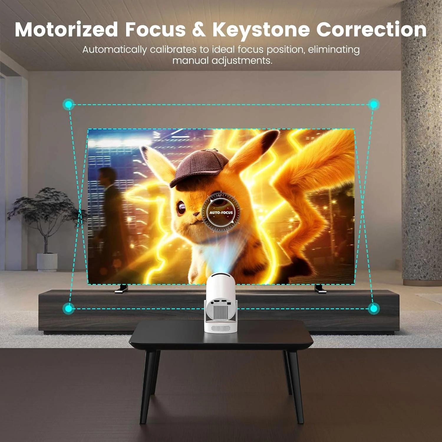 پروژکتور مینی قابل حمل با پشتیبانی از 4K، بلوتوث 5.4 WIFI6، بلندگوی پایه صدا 5 واتی، 160 ANSI، اندروید 11، چرخش 210 درجه، تصحیح خودکار کیستون پروژکتور ویدئویی HY300 Pro+ پروژکتور مینی قابل حمل با پشتیبانی از 4K، بلوتوث 5.4 WIFI6، بلندگوی پایه صدا 5 واتی، 160 ANSI، اندروید 11، چرخش 210 درجه، تصحیح خودکار کیستون پروژکتور ویدئویی HY300 Pro+