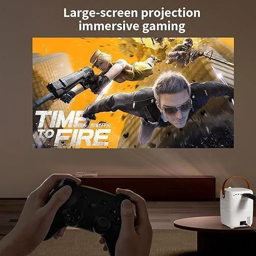 پروژکتور مینی قابل حمل، 1080P با وضوح فوق العاده 4K، وای فای 5G، اندروید 10.0، بلوتوث، HDMI، پخش یوتیوب و نتفلیکس، برای سینمای خانگی، کلاس درس، ارائه های اداری پروژکتور مینی قابل حمل، 1080P با وضوح فوق العاده 4K، وای فای 5G، اندروید 10.0، بلوتوث، HDMI، پخش یوتیوب و نتفلیکس، برای سینمای خانگی، کلاس درس، ارائه های اداری