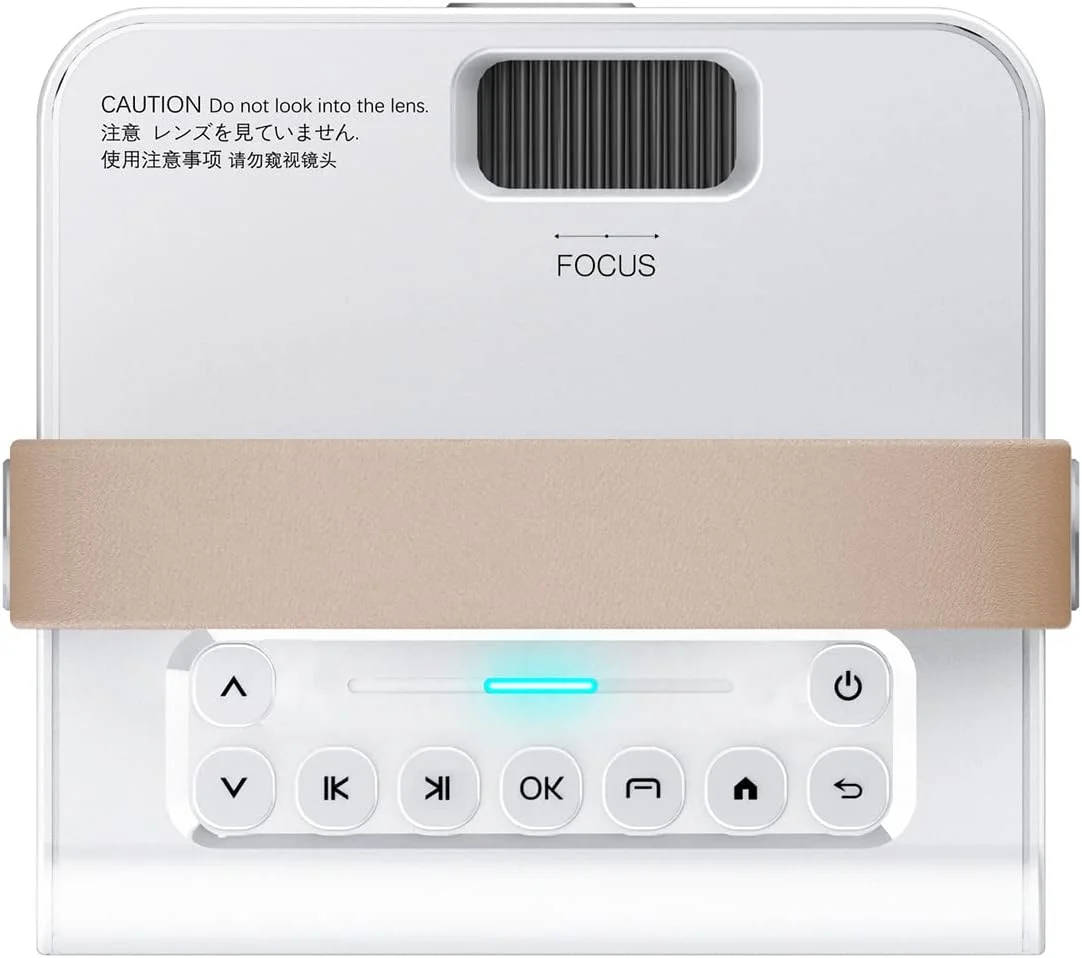 پروژکتور ال سی دی ال ای دی قابل حمل LD01 اندروید 7.1 سینمای خانگی با وای فای دو بانده 2.4G 5G، بلوتوث 4.0، انتقال تصویر بی سیم، ورودی HD AV USB TF Card، خروجی صدا 3.5 میلی متری و کنترل از راه دور