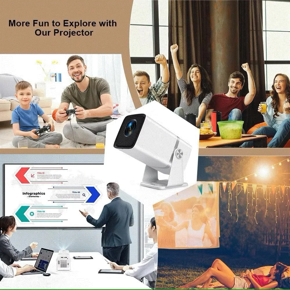 پروژکتور مینی قابل حمل اندروید WiFi 4K Full HD FHD تئاتر سه بعدی برای جلسه ویدیو سه بعدی PK HY320 پروژکتور مینی قابل حمل اندروید WiFi 4K Full HD FHD تئاتر سه بعدی برای جلسه ویدیو سه بعدی PK HY320