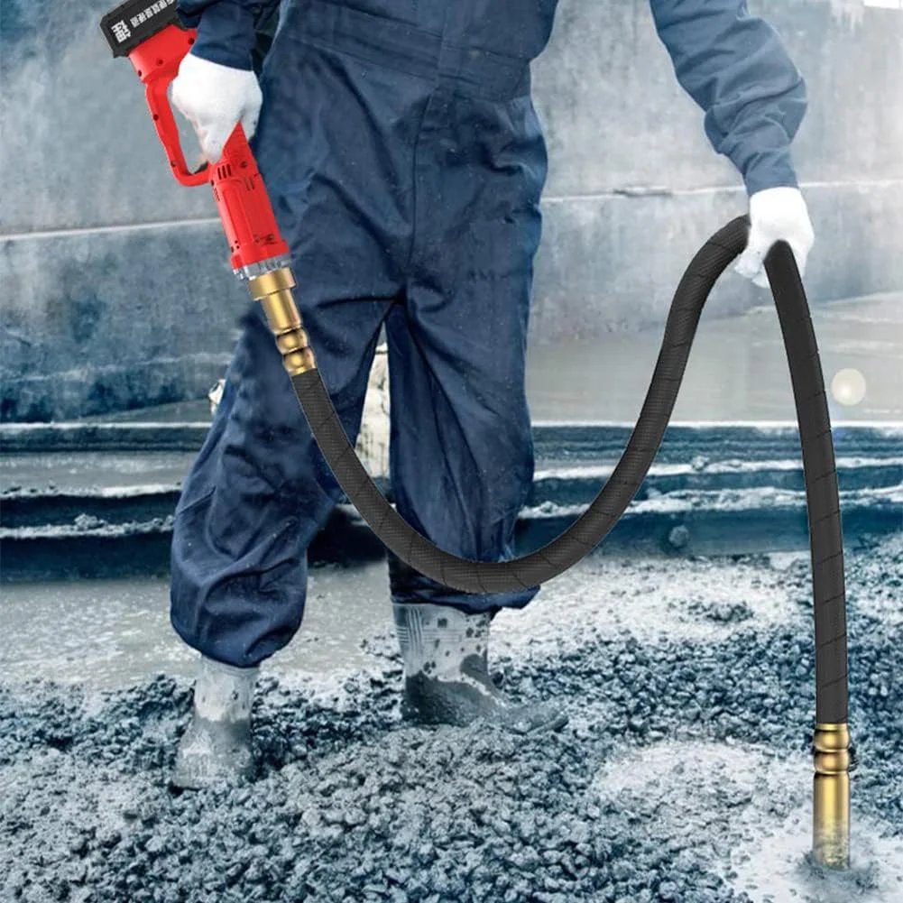 ویبراتور بتن پوکر، ویبراتور بتن شارژی دستی 2500 دور در دقیقه، موتور ویبره بتن صنعتی بی سیم قوی با شلنگ 1.5 متری، قطر میله 35 میلی متر ویبراتور بتن پوکر، ویبراتور بتن شارژی دستی 2500 دور در دقیقه، موتور ویبره بتن صنعتی بی سیم قوی با شلنگ 1.5 متری، قطر میله 35 میلی متر