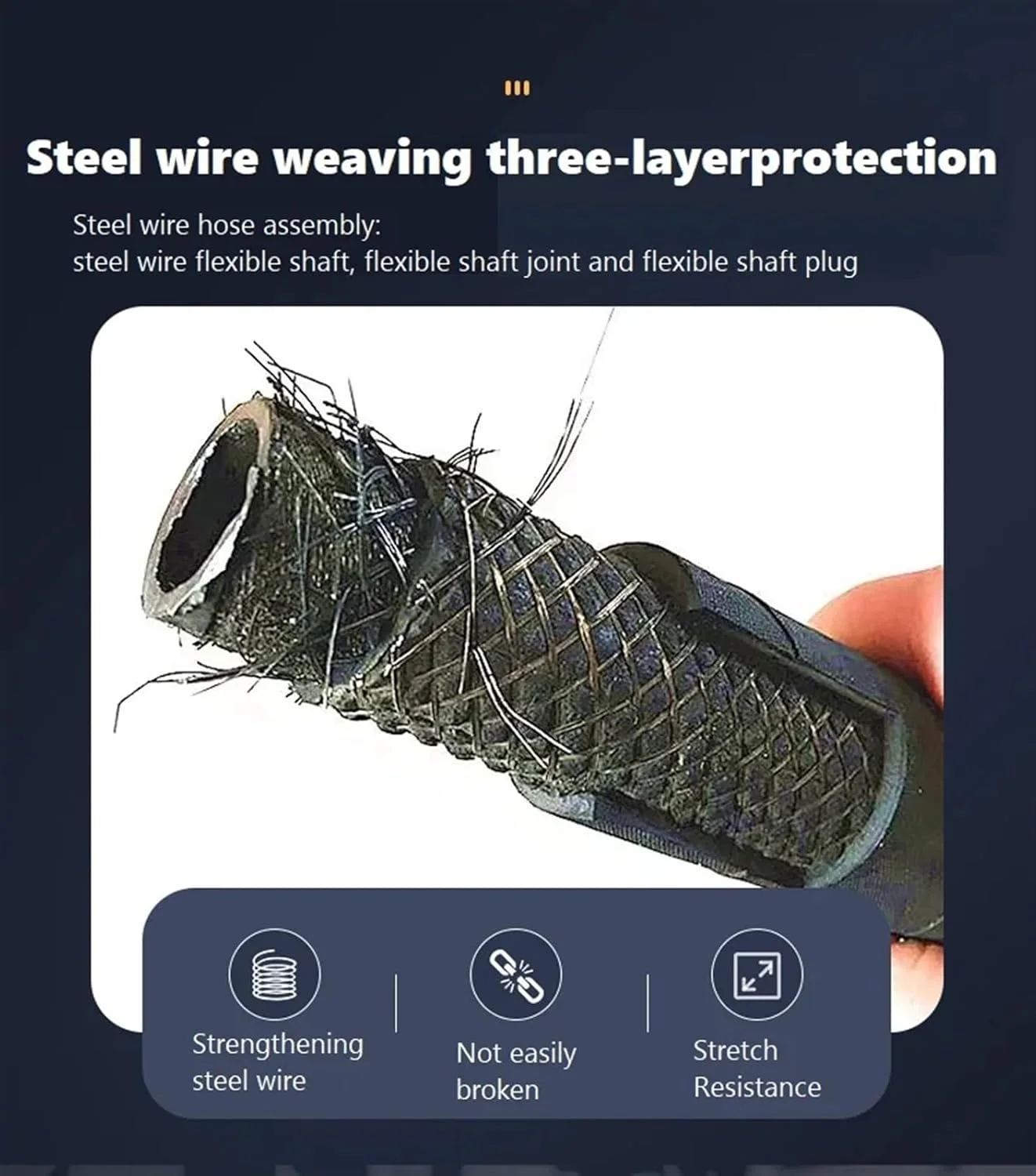 شیلنگ ویبراتور بتن / میله بتن / شفت بتن